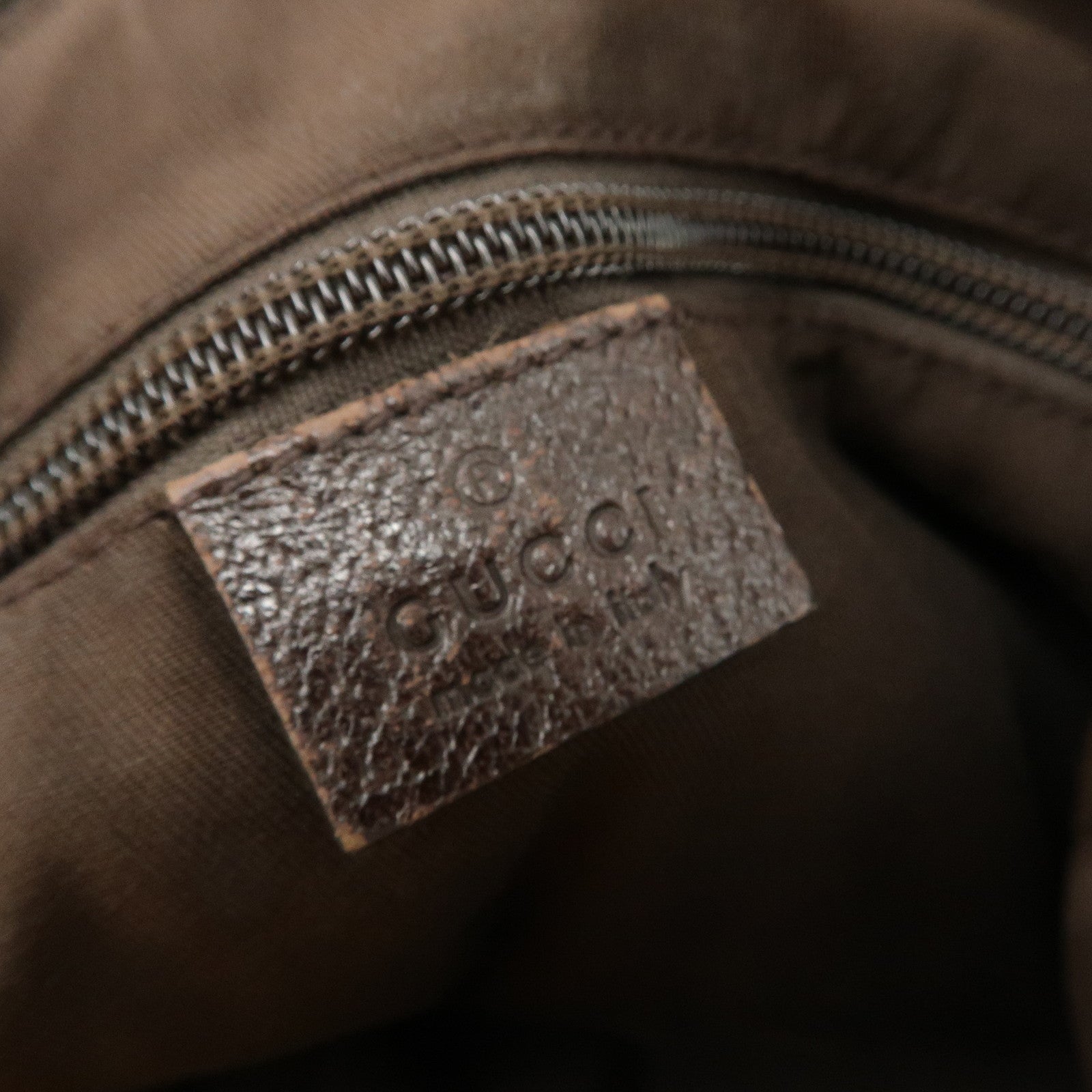 GUCCI Sherry GG Canvas Leather Shoulder Bag Beige Brown 181092