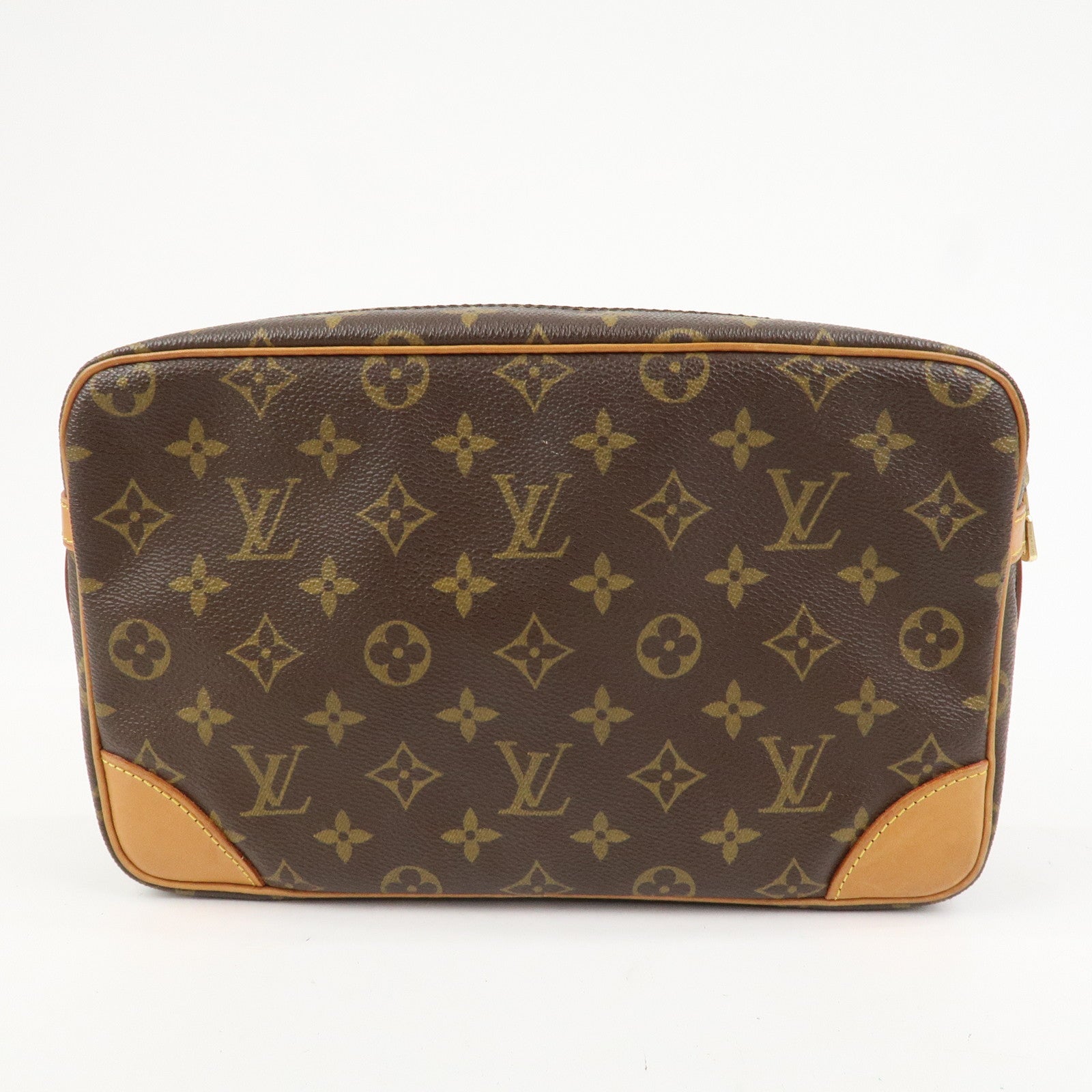 Louis Vuitton Monogram Compiegne 28 Pouch Clutch Bag Brown M51845