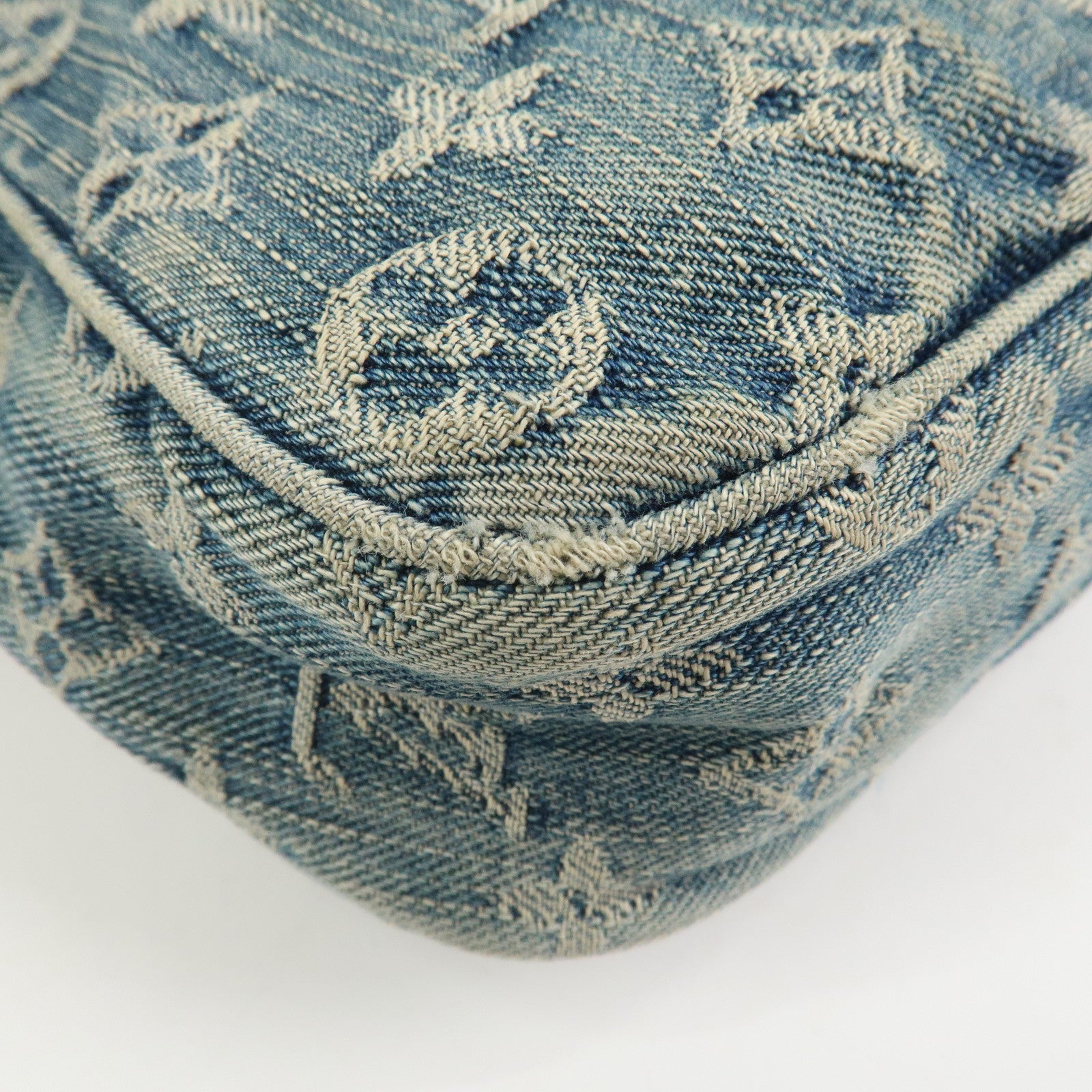 Louis Vuitton Monogram Denim Camera Bag Shoulder Bag Blue M95348