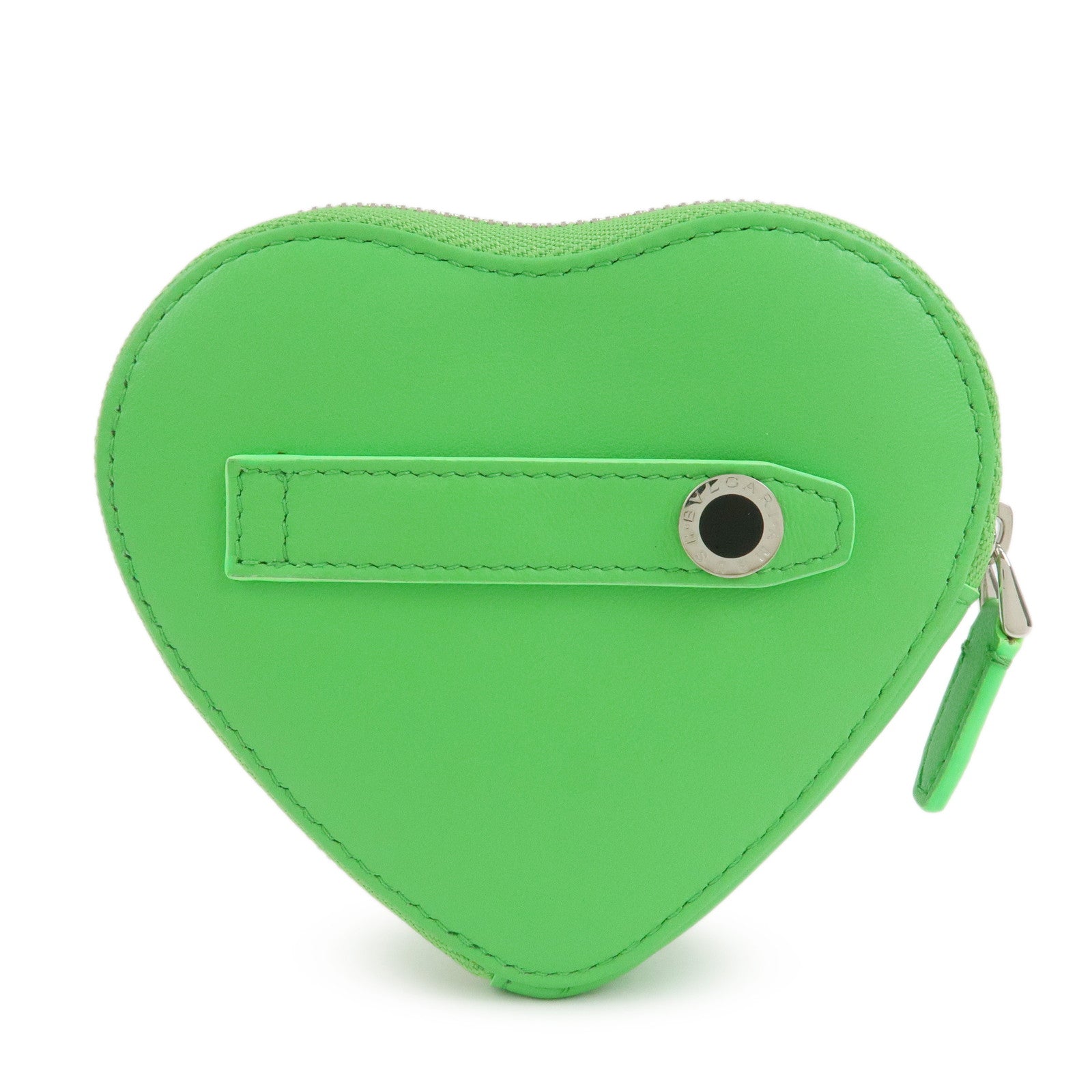 BVLGARI × AMBUSH Serpenti Lamb Skin Coin Case Coin Purse Green