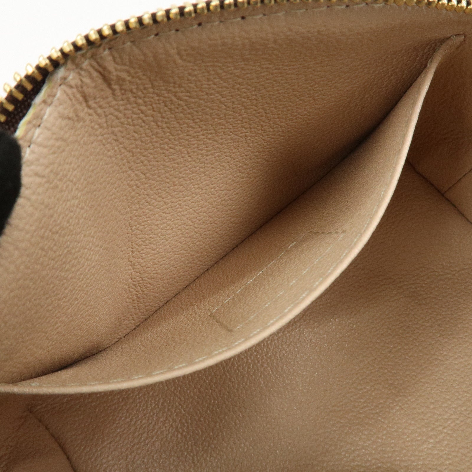 Louis Vuitton Monogram Canvas Pochette Cosmetic Pouch Brown M47515