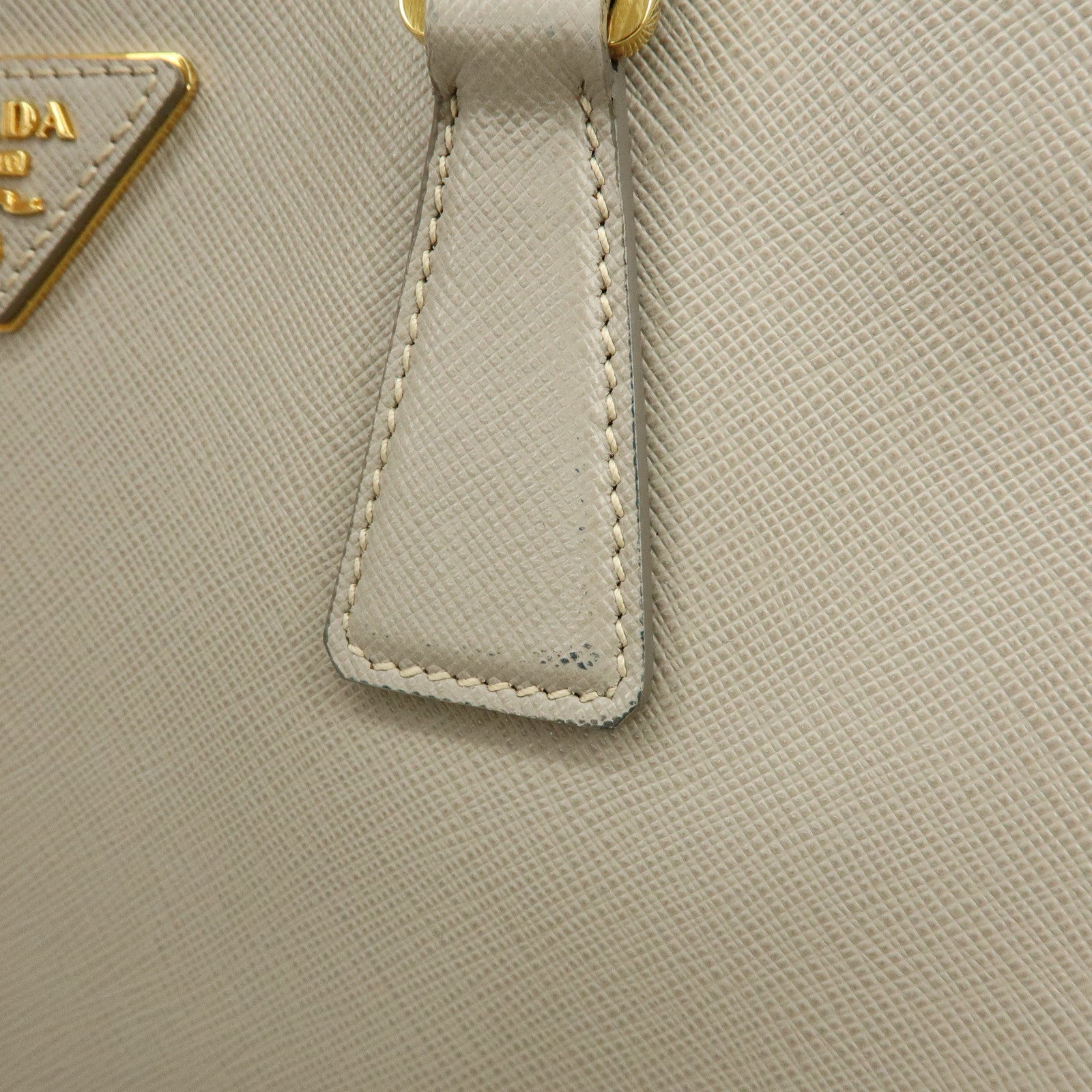 PRADA Triangle Logo Galleria 2Way Bag Shoulder Bag Gray BN2863