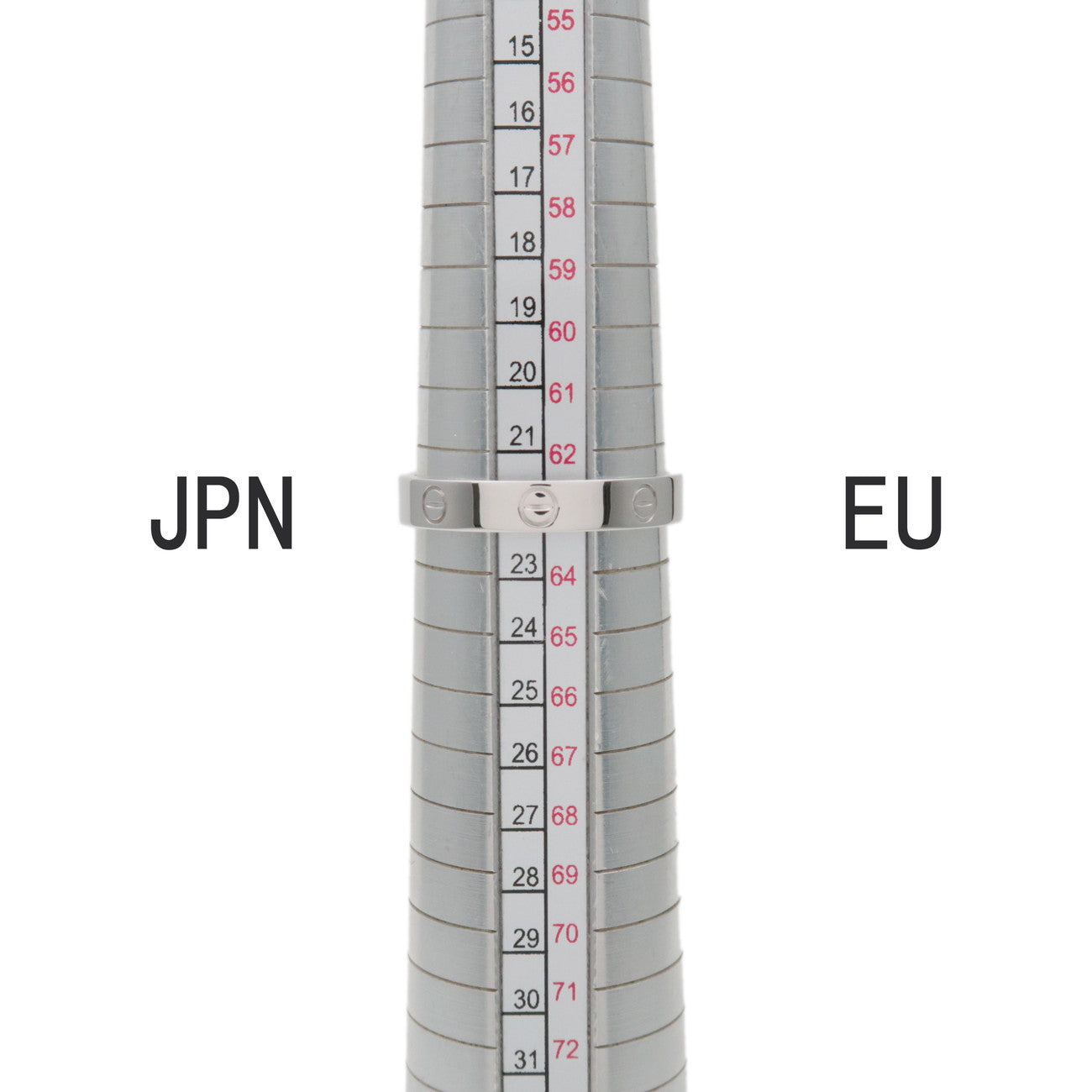 Cartier Mini Love Ring K18 750WG White Gold #63 US10.5 EU63.5