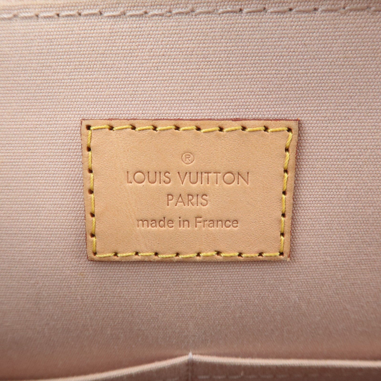 Louis Vuitton Monogram Vernis Leather Alma PM Hand Bag Dune M90170 Used