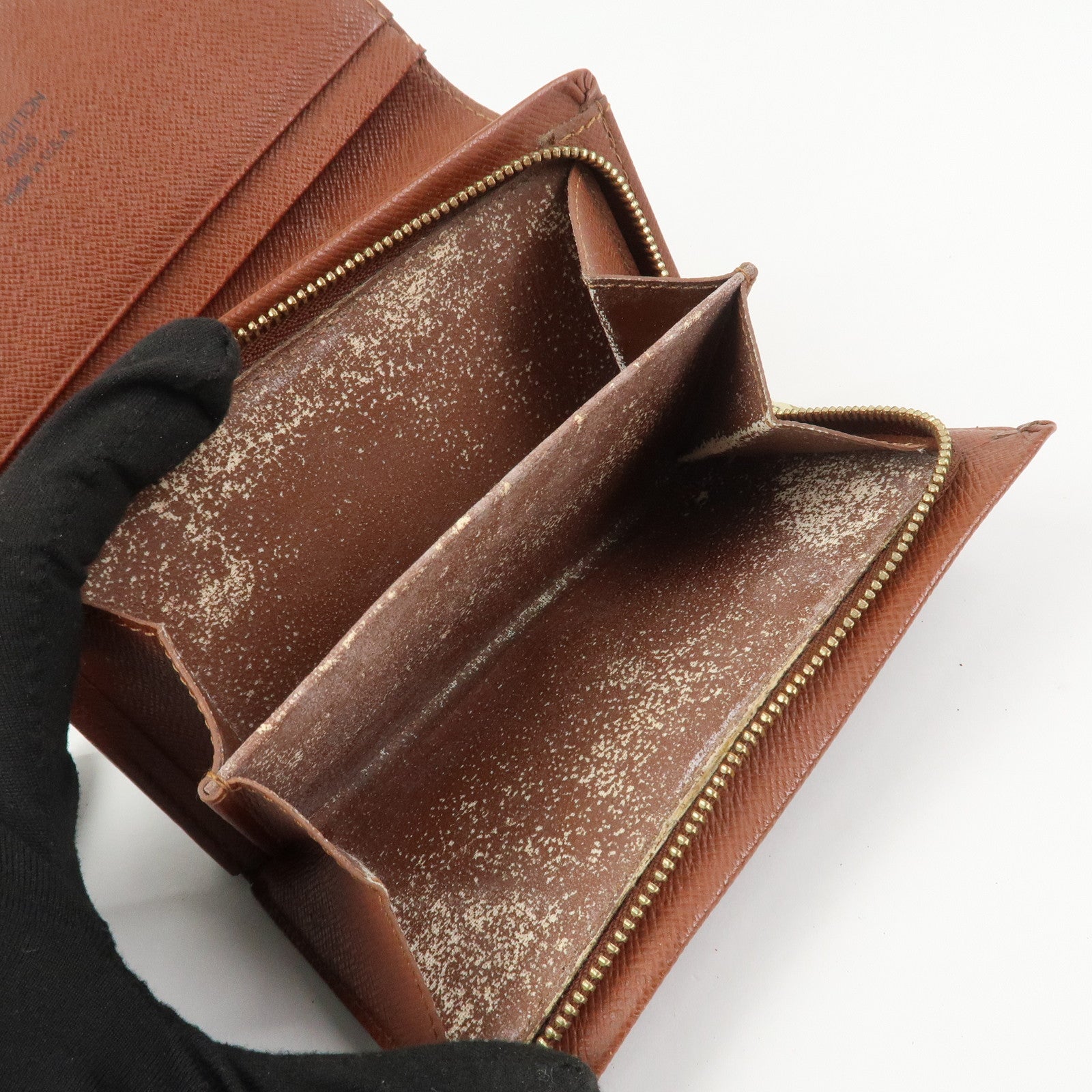 Louis Vuitton Monogram Set of 3 Bi-fold Wallets Brown M61730/M61663