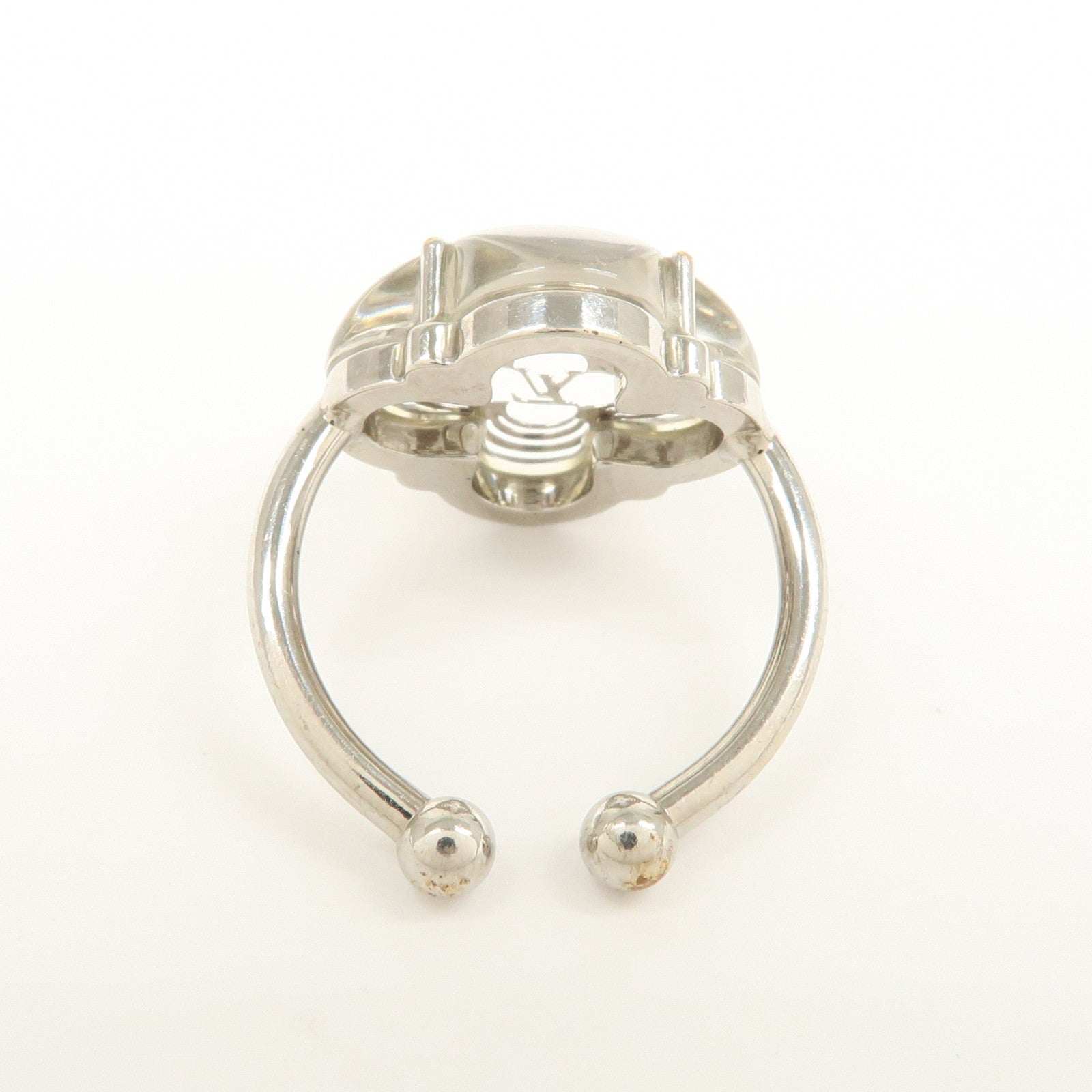 Louis Vuitton Barbe a la Folie Flower Ring Transparet Silver