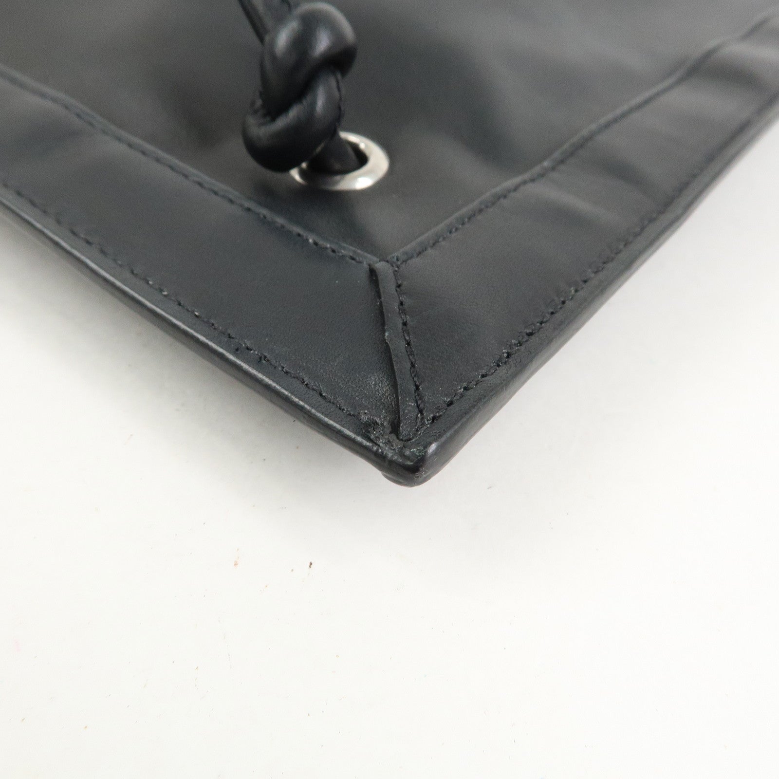 SAINT LAURENT PARIS Leather Backpack Black 710272