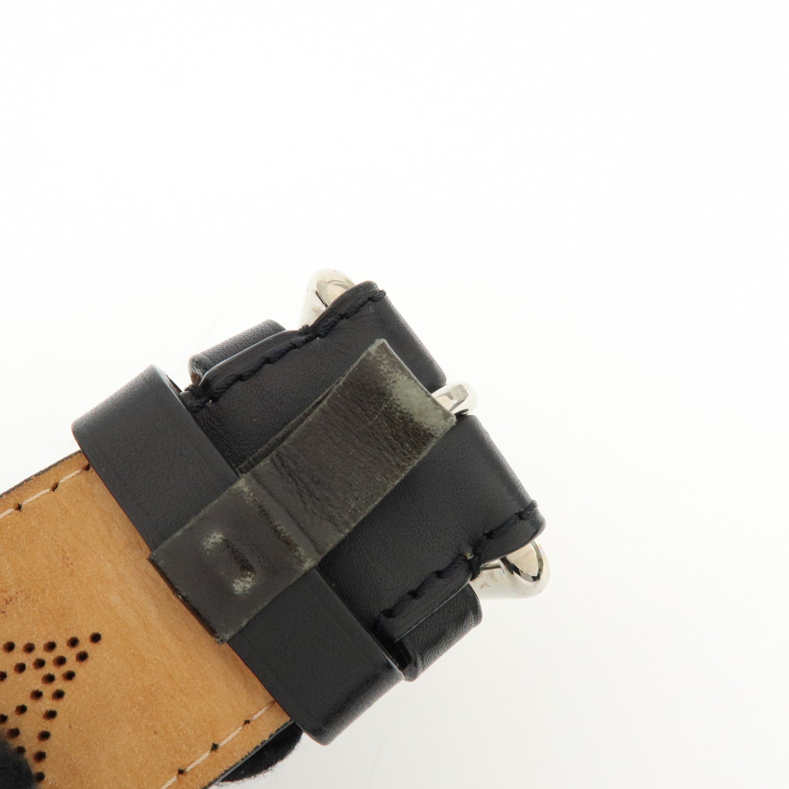 Louis Vuitton Leather Ceinture Perfo Belt 80/32 Black M6931