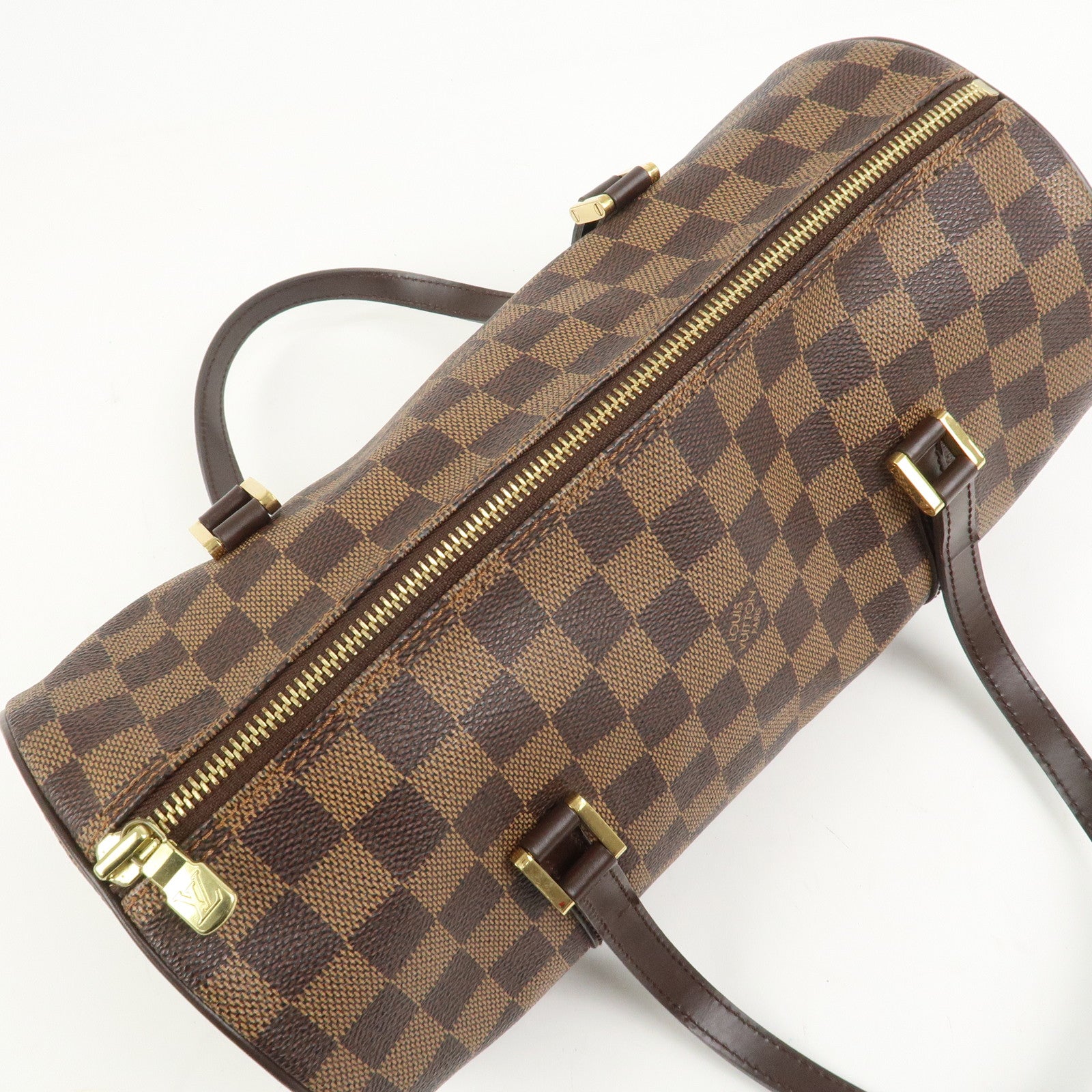Louis Vuitton Damier Ebene Papillon 30 Hand Bag Brown N51303