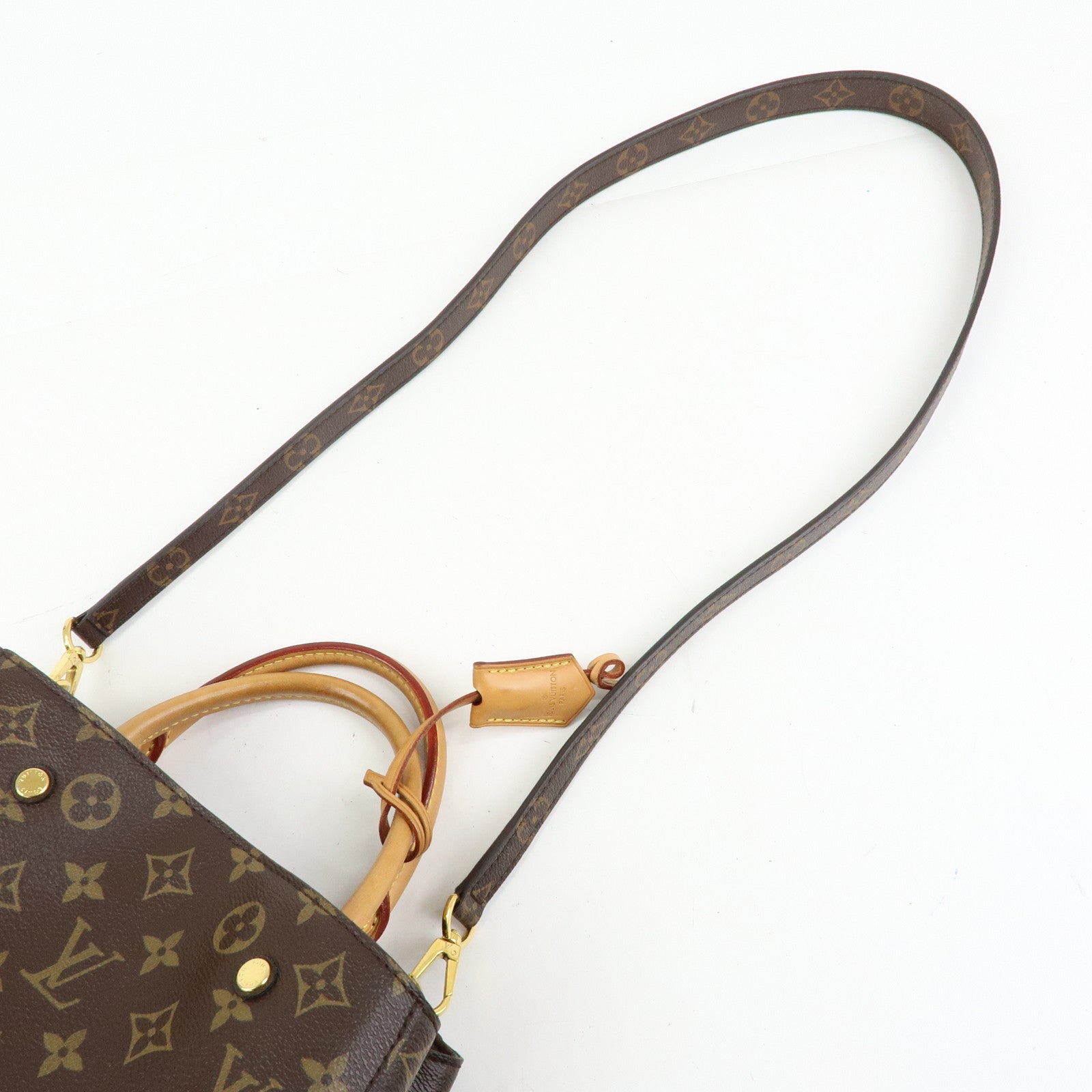 Louis Vuitton Monogram Montaigne BB 2Way Bag Hand Bag Brown M41055