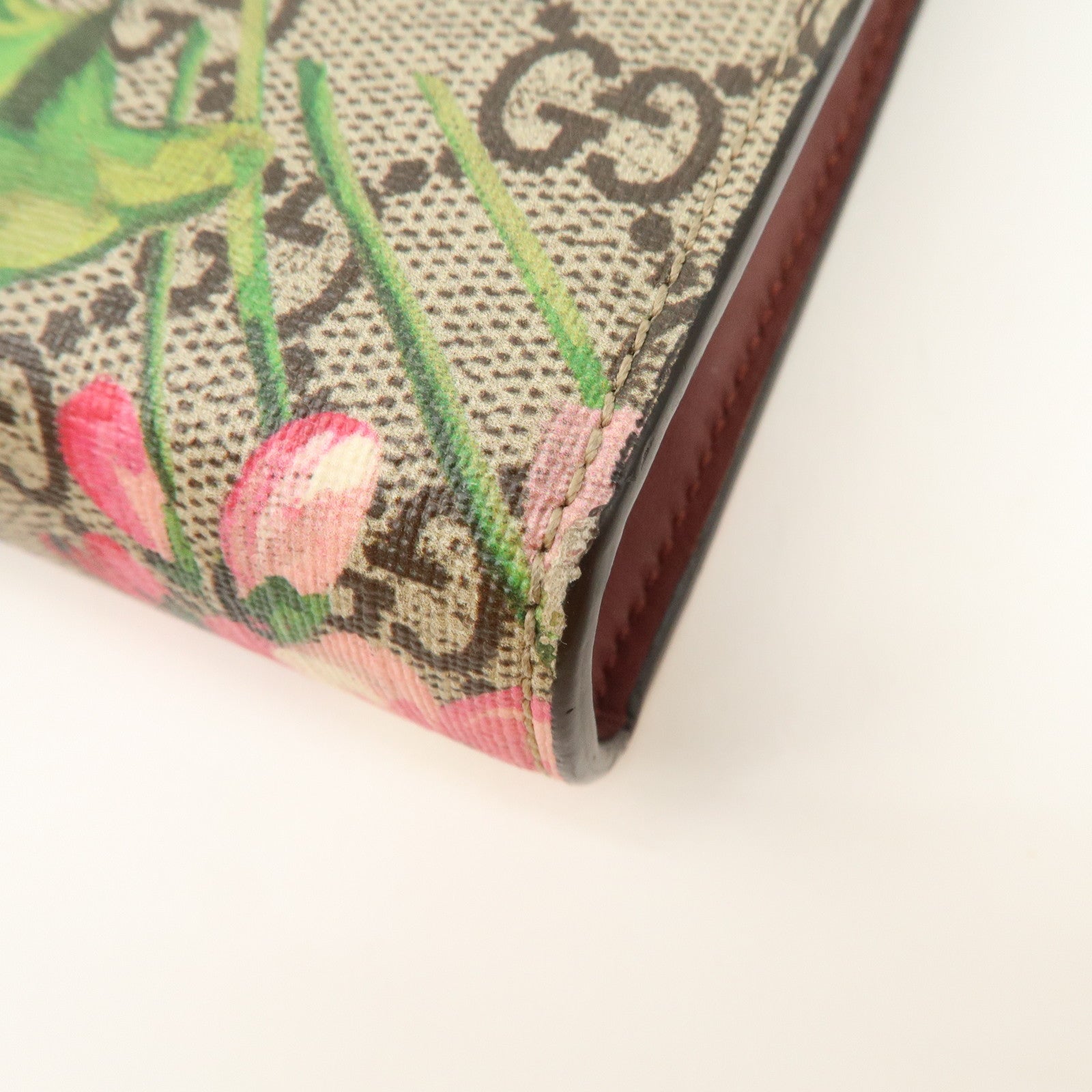 GUCCI Dionysus GG Supreme Chain Shoulder Bag Flower Beige 401231