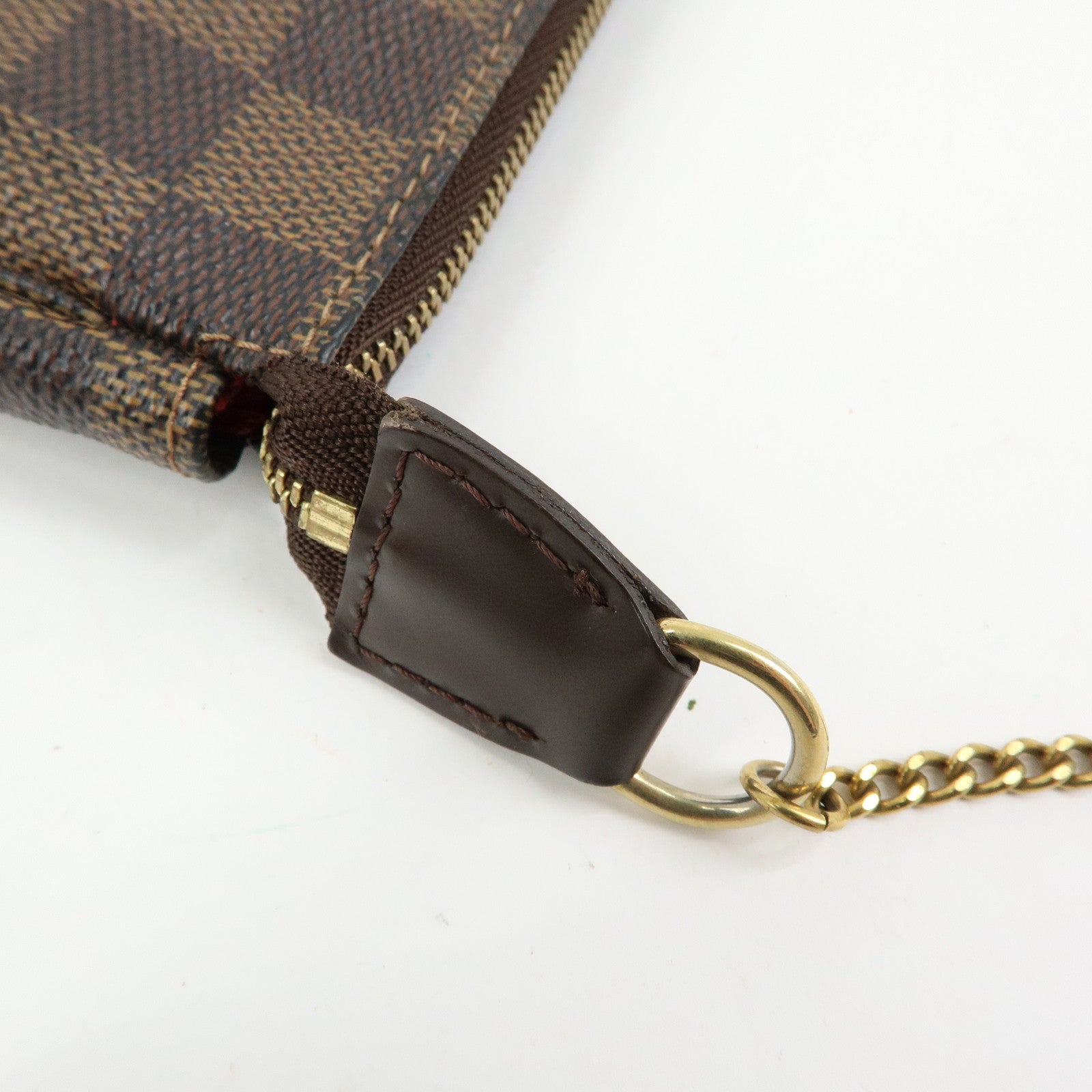 Louis Vuitton Damier Mini Pochette Accessoires Pouch Ebene N58009