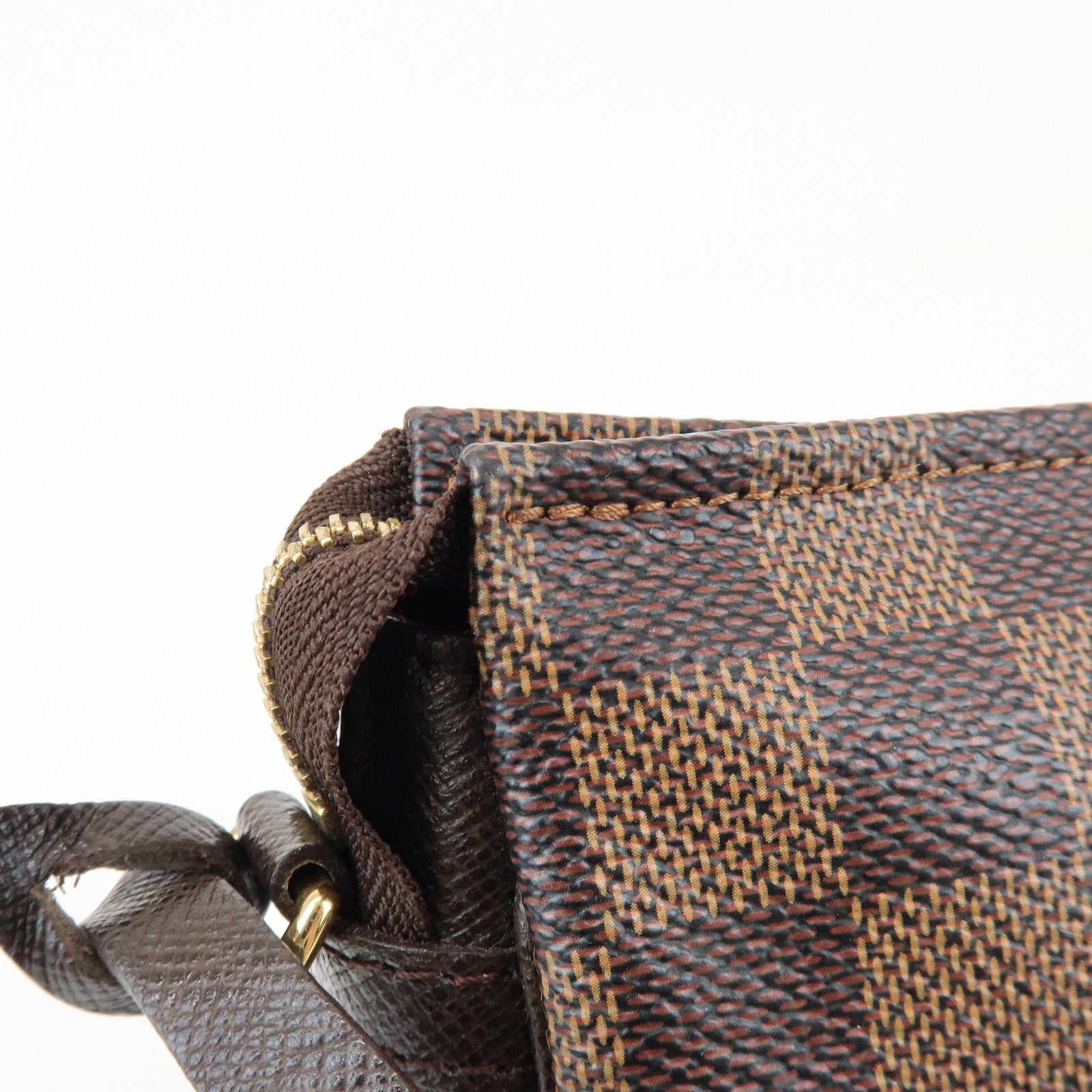 Louis Vuitton Damier Trousse Makeup Accessory Pouch Brown N51982