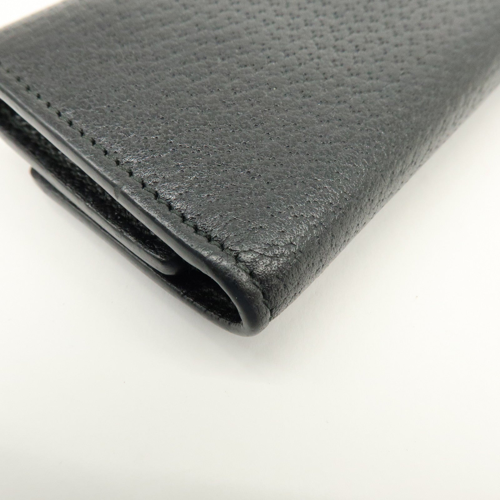 GUCCI GG Marmont Leather 6 Rings Key Case Key Holder Black 435305