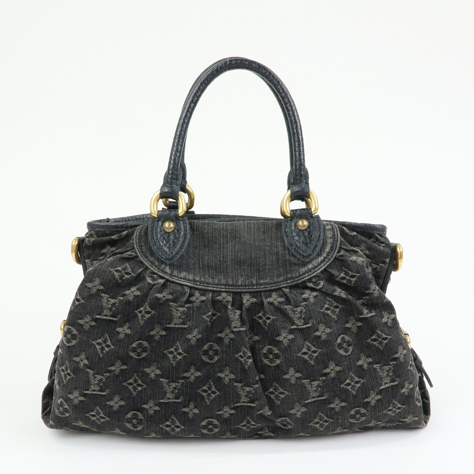 Louis Vuitton Monogram Denim Neo Cabby MM 2Way Bag Noir M95351