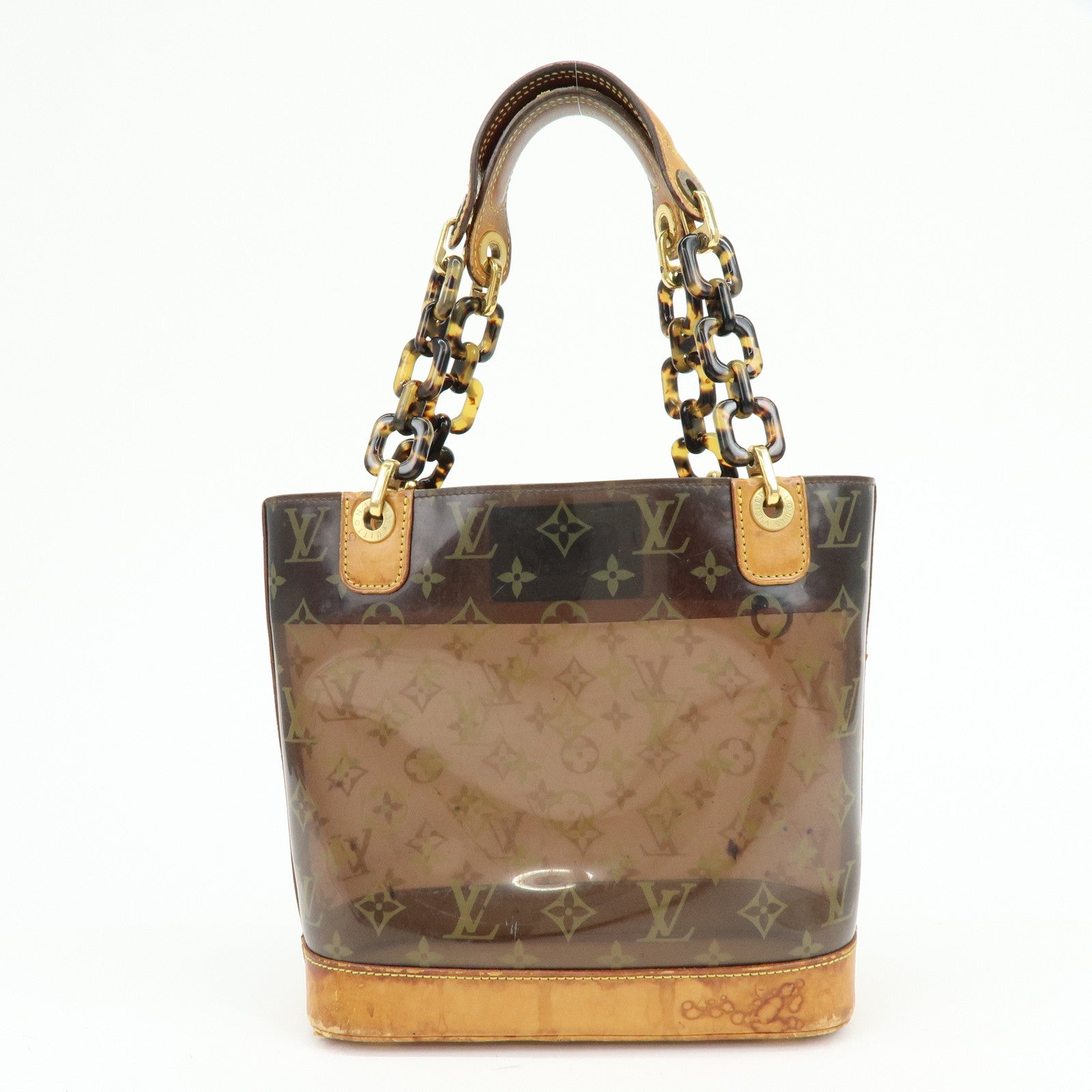 Louis Vuitton Monogram Cabas Ambre PM Tote Bag Clear Brown M92502