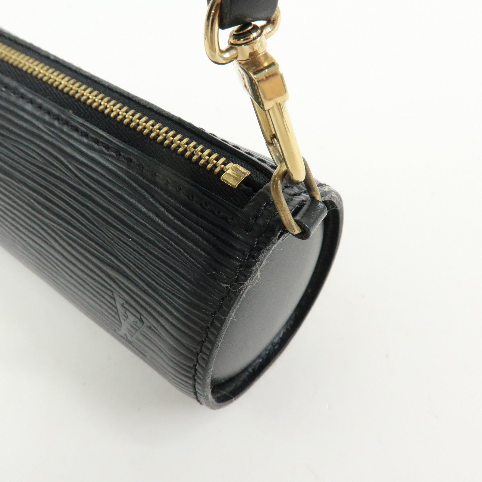 Louis Vuitton Epi Leather Mini Pouch For Soufflot Hand Bag Noir