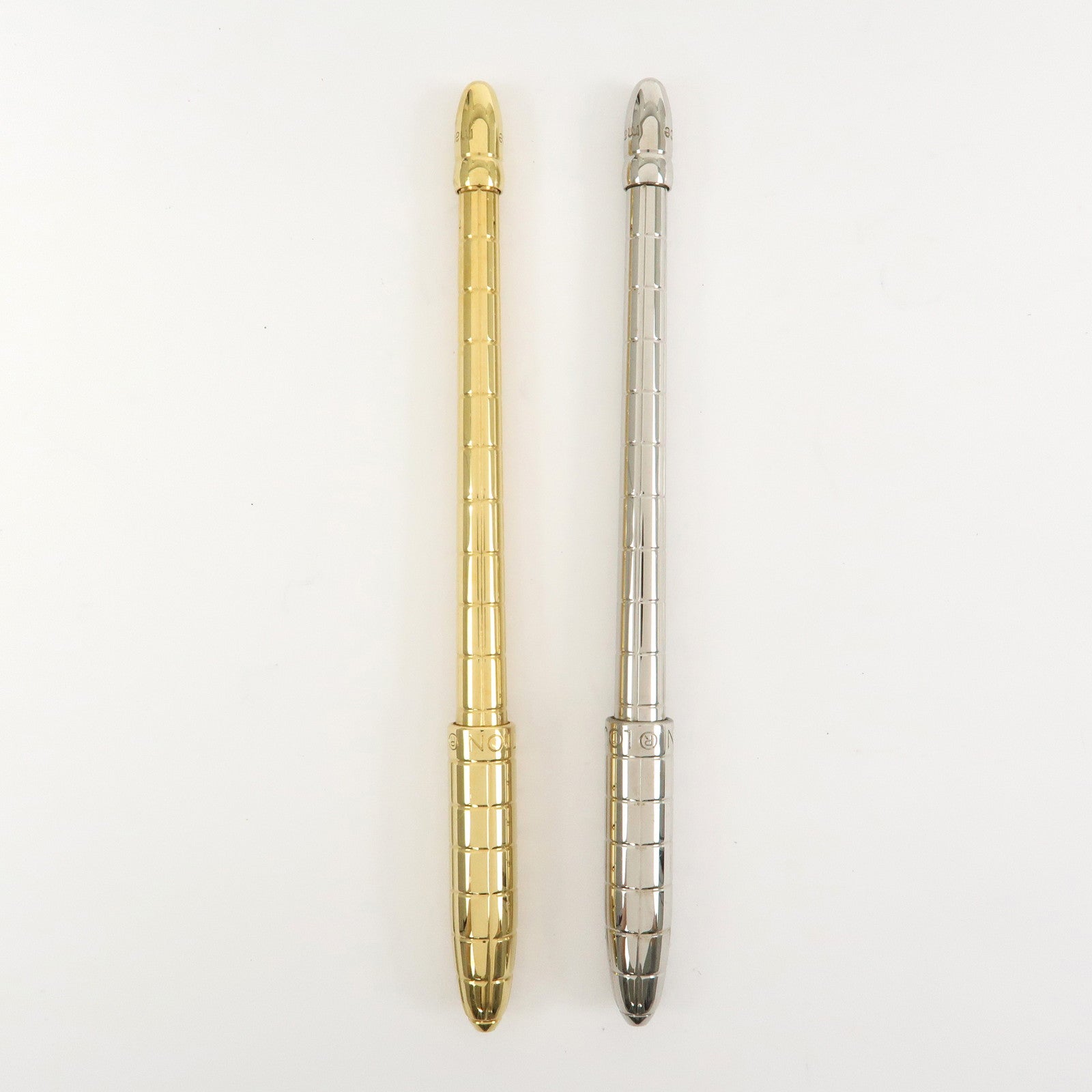 Louis Vuitton Set of 2 Metal Pen Dore Argent N75003 N75005