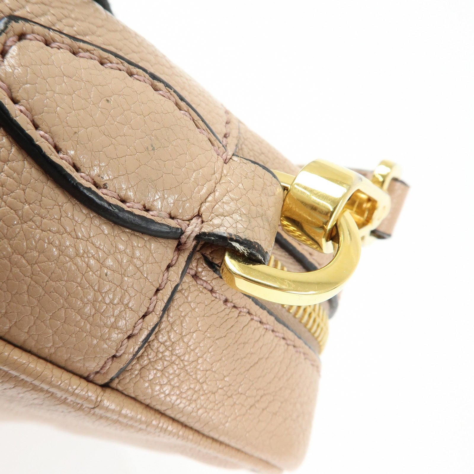 MIU MIU Madras Leather Camera Bag Shoulder Bag Crossbody Bag Beige