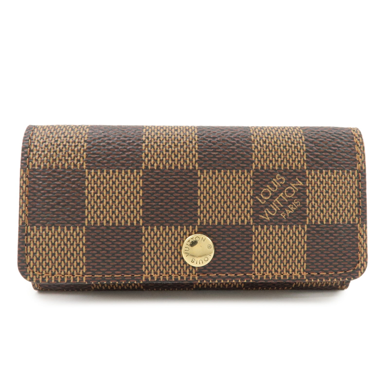Louis Vuitton Damier Multicles 4 Key Case Damier Ebene Brown N62631