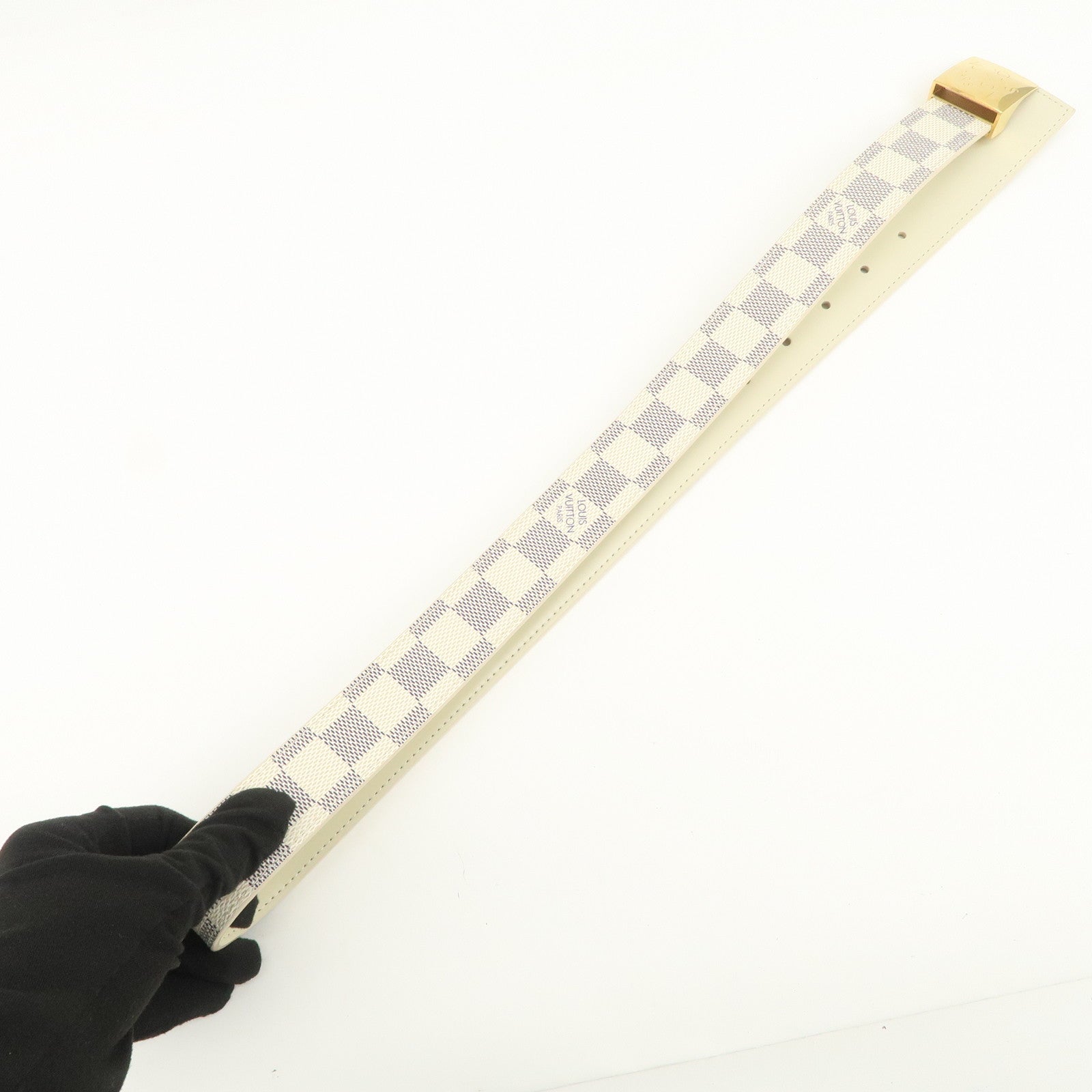 Louis Vuitton Damier Azur Ceinture Canvas Belt 85/34 M9678