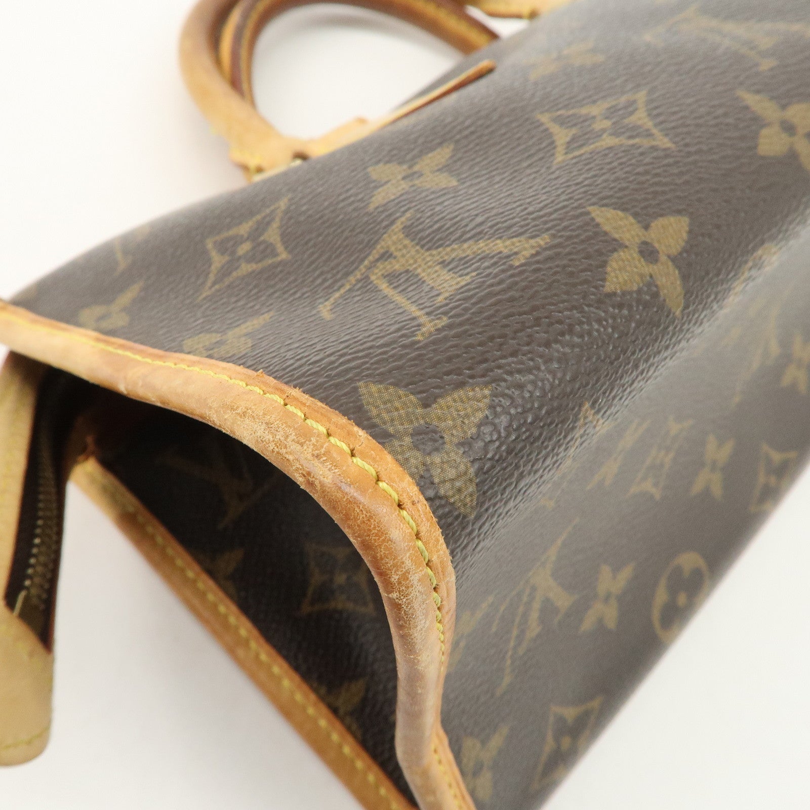 Louis Vuitton Monogram Popincourt Hand Bag Brown M40009 Used