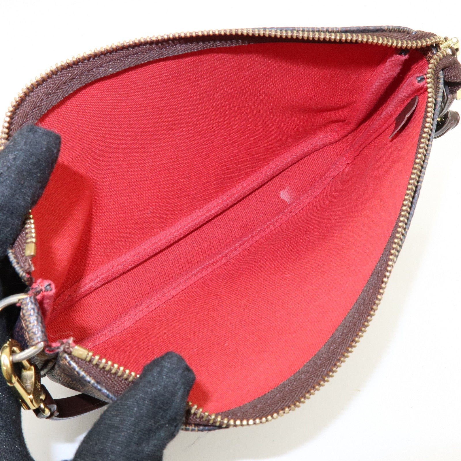 Louis Vuitton Damier Ebene Pochette Accessoires Hand Bag N51985