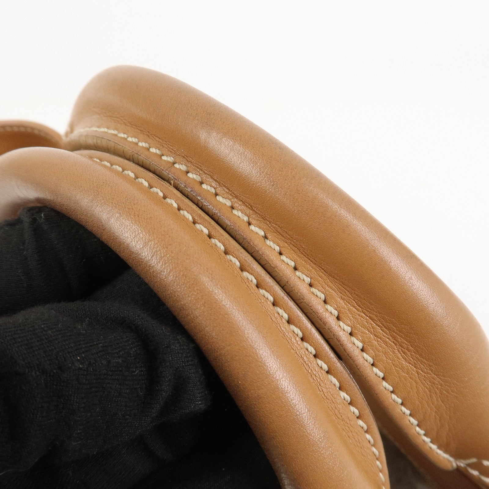 CELINE Macadam Leather Boogie Bag Hand Bag Tote Bag Brown