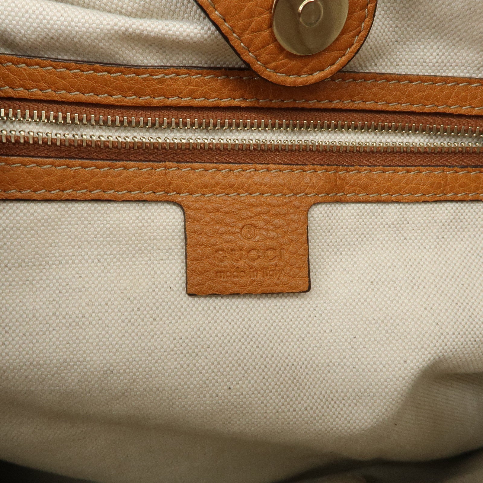 GUCCI Sherry Heritage Leather Shoulder Bag Brown 247597