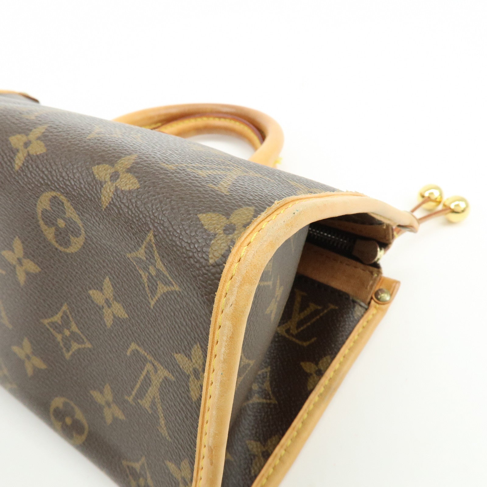 Louis Vuitton Monogram Canvas Popincourt Hand Bag Brown M40009