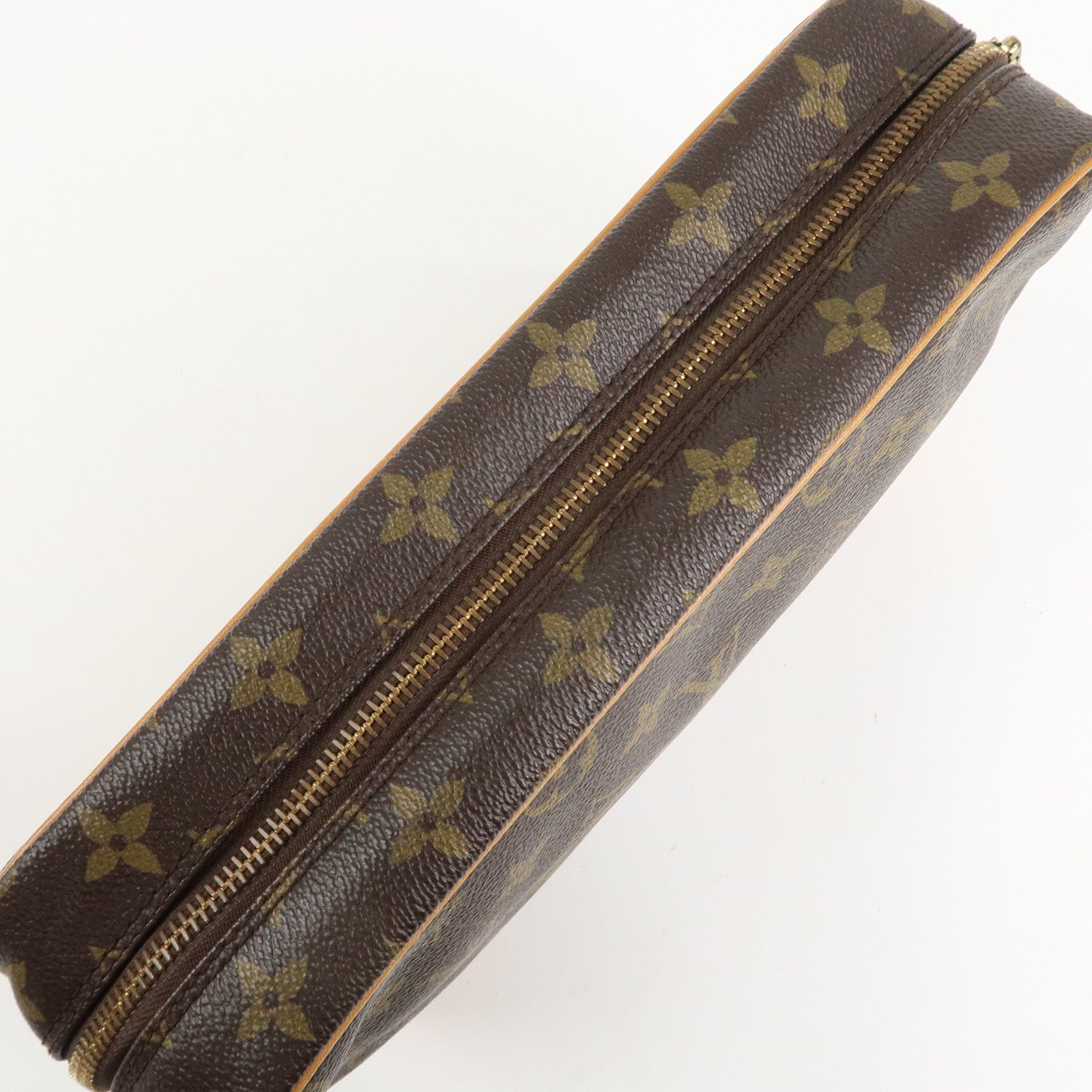 Louis Vuitton Monogram Compiegne 28 Pouch Clutch Bag Brown M51845 Used