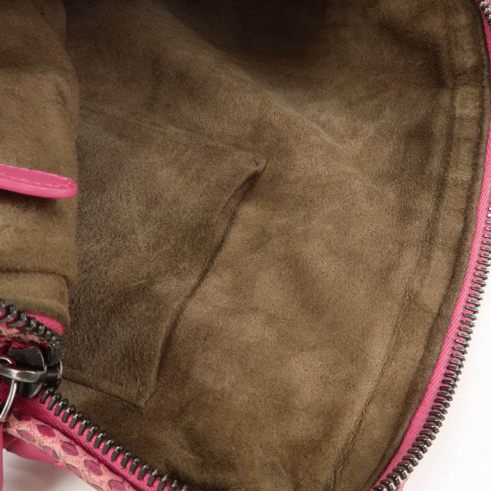 BOTTEGA VENETA Intrecciato Leather Shoulder Bag Crossbody Bag Pink