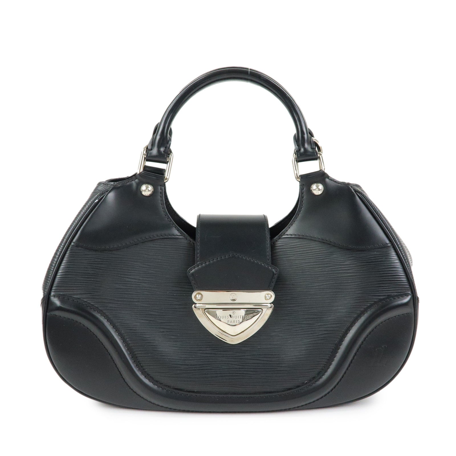 Louis Vuitton Epi Leather Sac Montaigne Hand Bag Noir Black M59302
