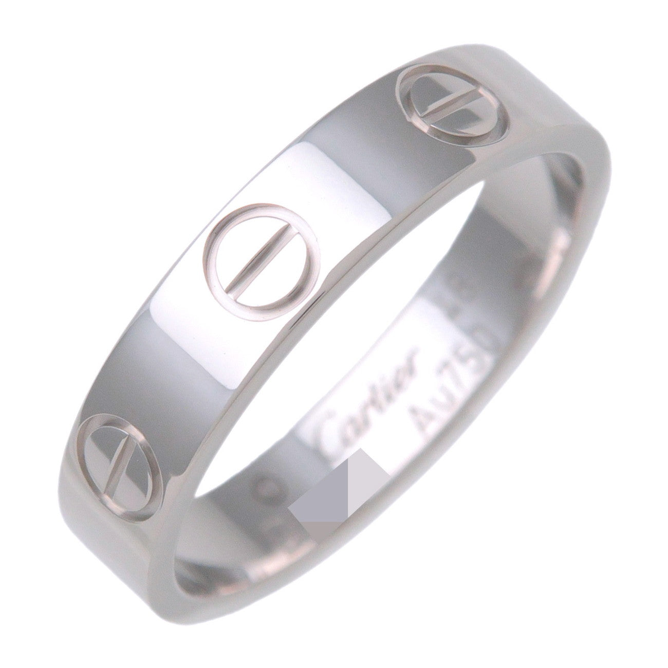 Cartier Mini Love Ring K18 750WG White Gold #48 US4.5 EU48 HK9.5