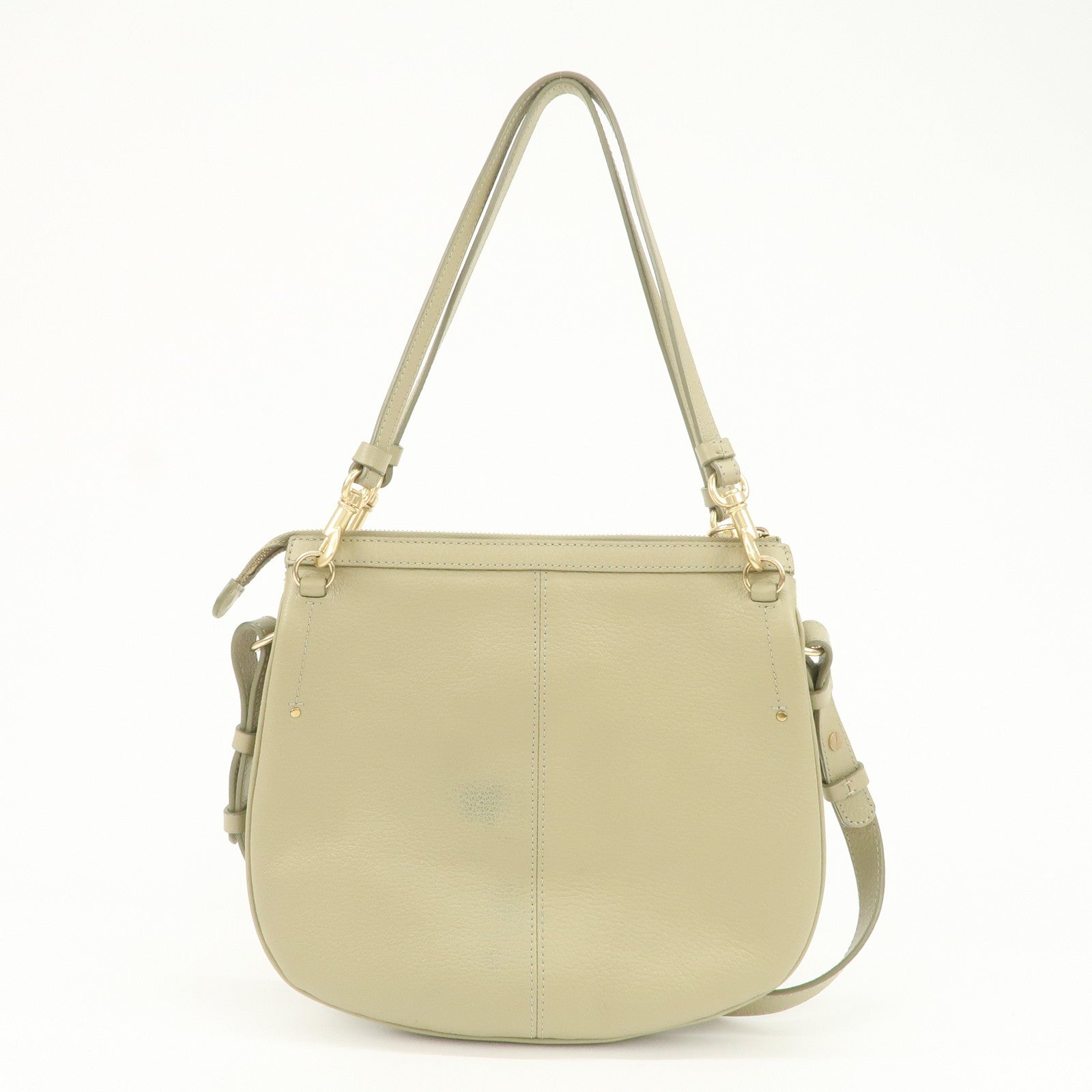 Chole See by Chlo・・ｽｩ Hana Leather Suede 2Way Bag Shoulder Bag Beige
