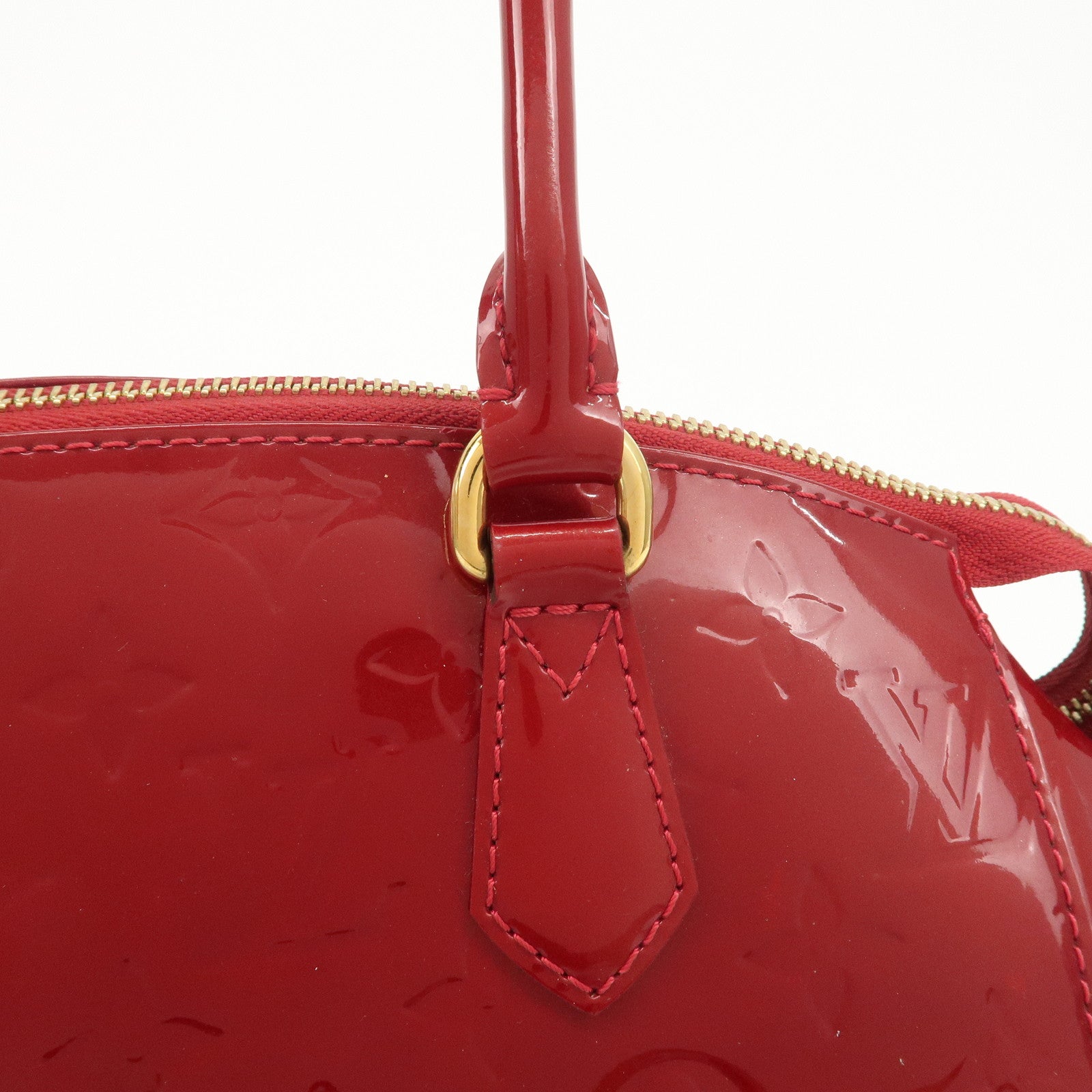 Louis Vuitton Monogram Vernis Sherwood PM Shoulder Bag Red M91494