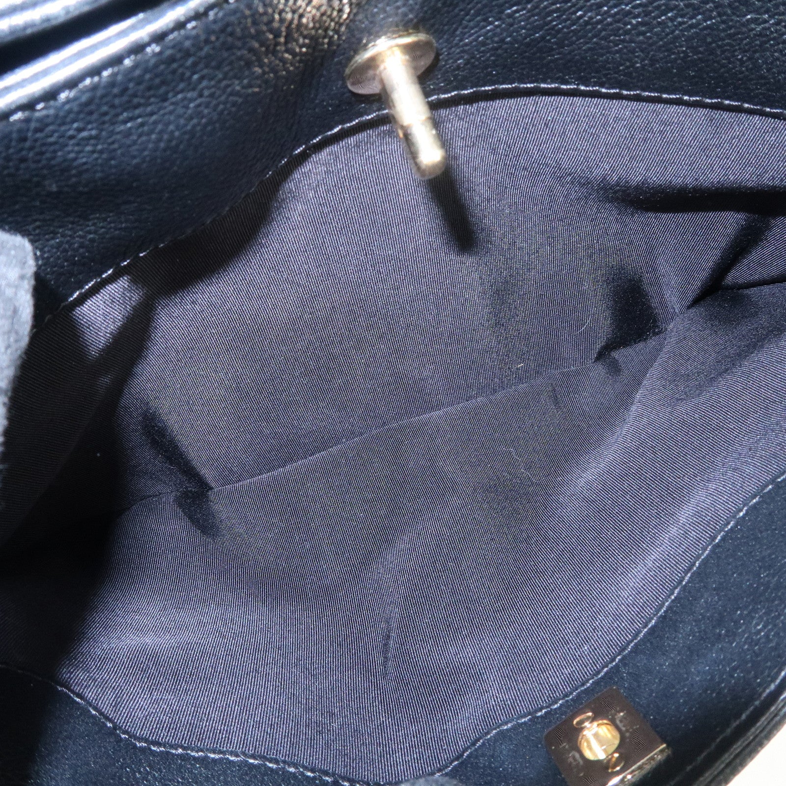 CHANEL Executive Leather Tote Bag Hand Bag Black A15206