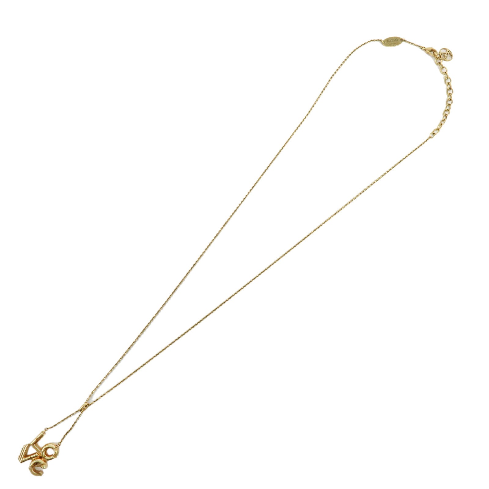 Louis Vuitton LV&ME LOVE Metal Necklace Gold M62843