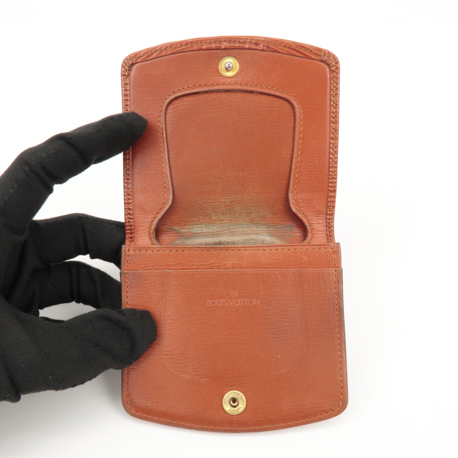 Louis Vuitton Epi Set of 2 Leather Coin Case Key Case M63815 M63703 Used