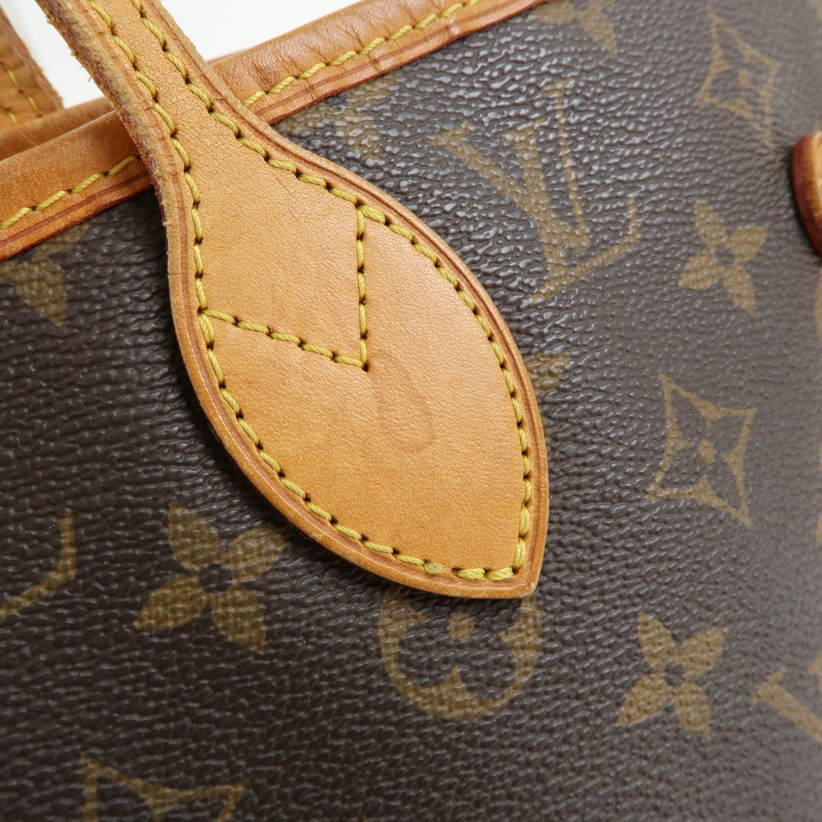 Louis Vuitton Monogram Neverfull MM Tote Shoulder Bag Brown M40156