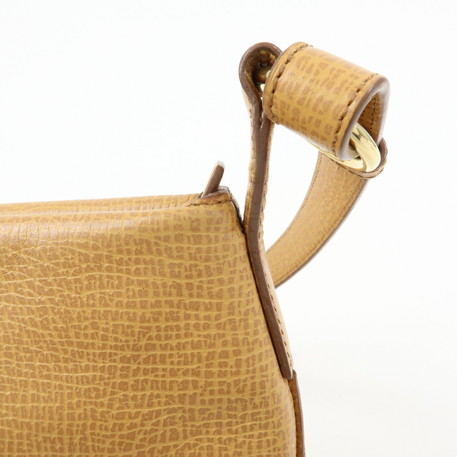 LOEWE Leather Hand Bag Shoulder Bag Beige