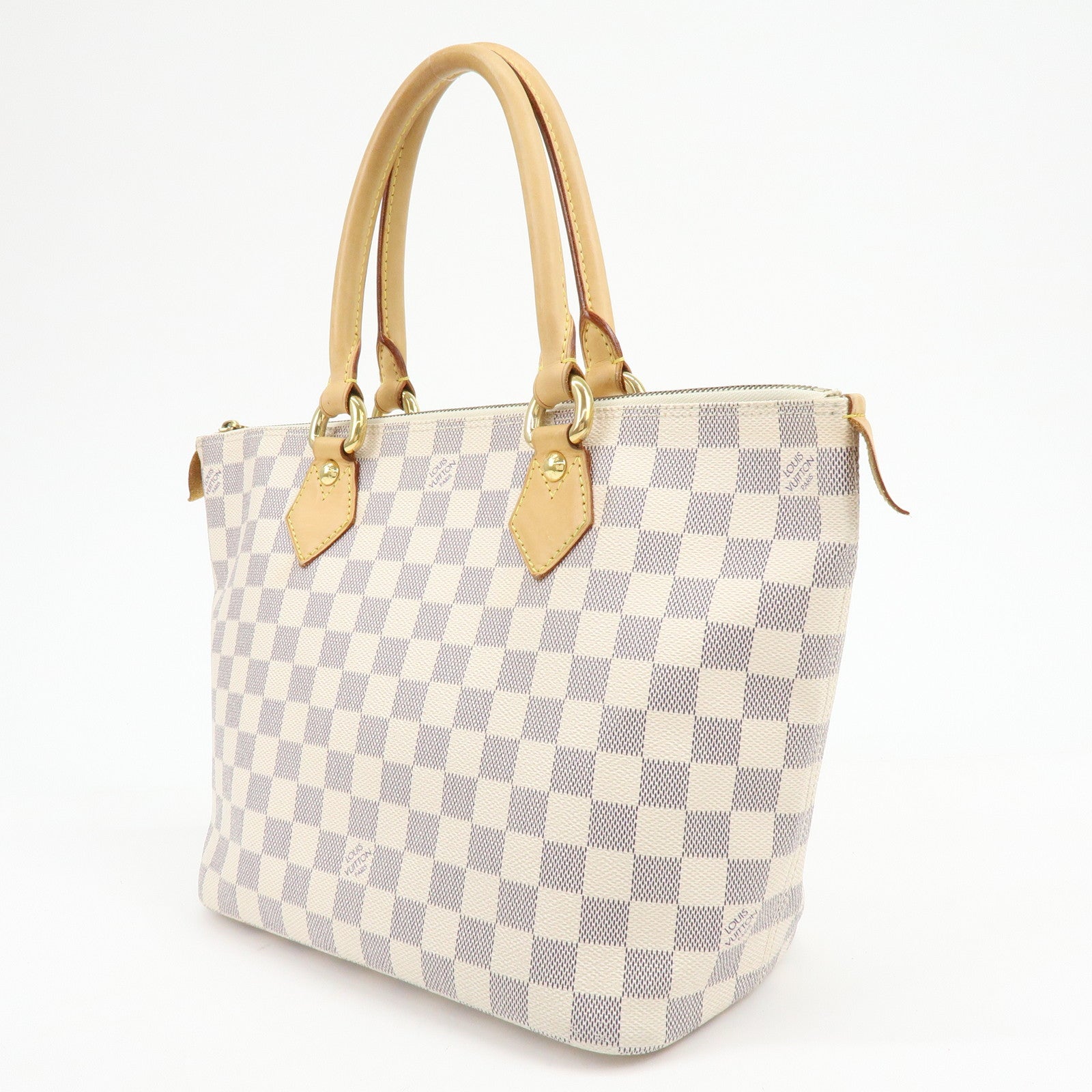 Louis Vuitton Damier Azur Saleya PM Tote Bag Hand Bag N51186