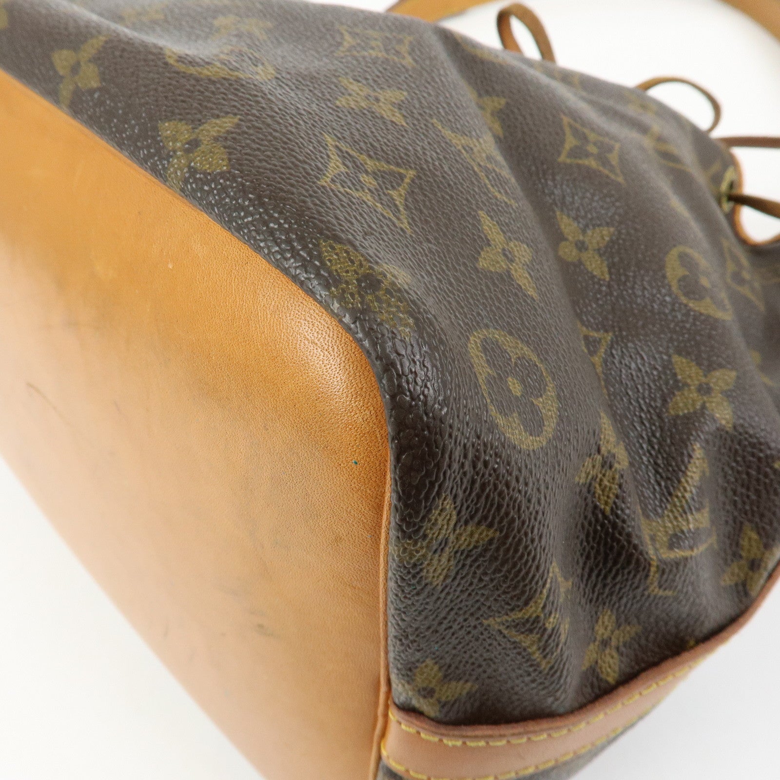Louis Vuitton Monogram Petit Noe Shoulder Bag Brown M42226