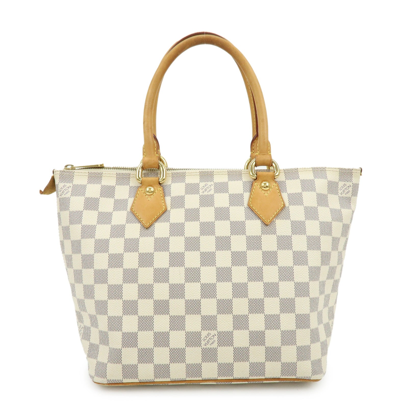 Louis Vuitton Damier Azur Saleya PM Tote Bag Hand Bag N51186