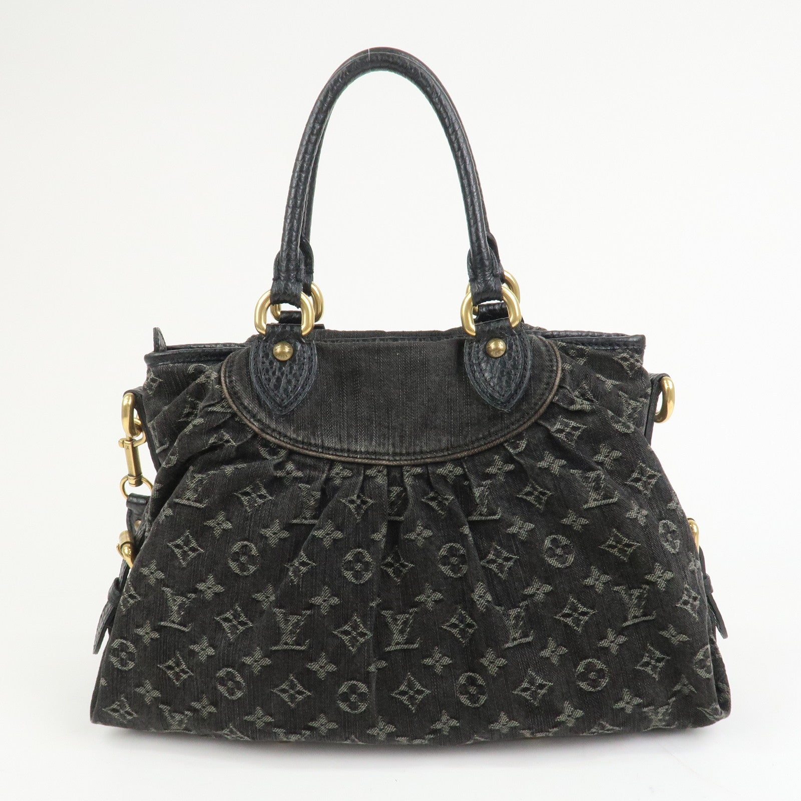 Louis Vuitton Monogram Denim Neo Cabby MM 2Way Bag Noir M95351