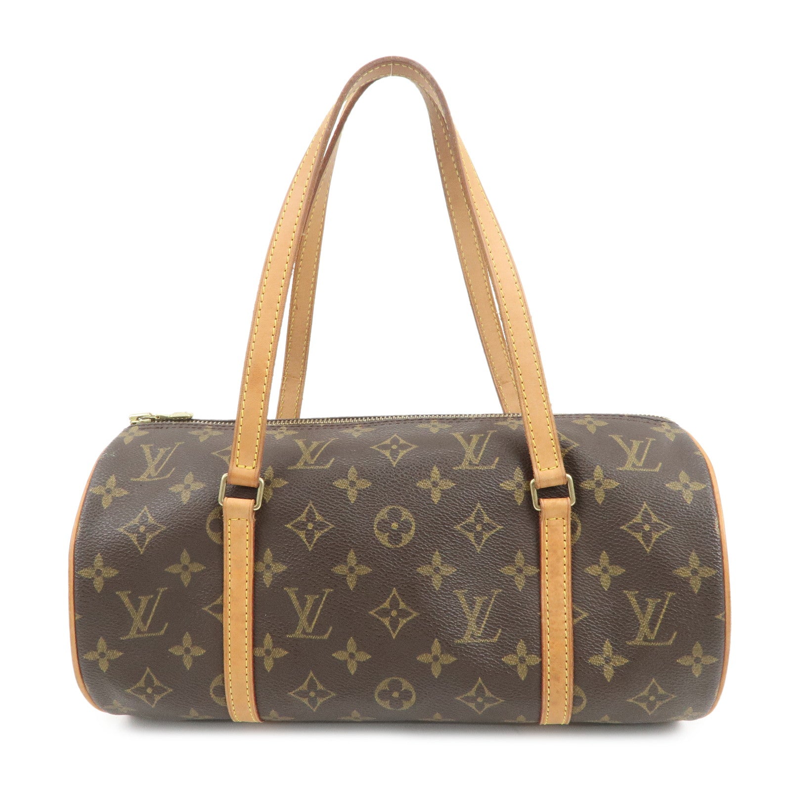 Louis Vuitton Monogram Papillon 30 Hand Bag Brown M51385