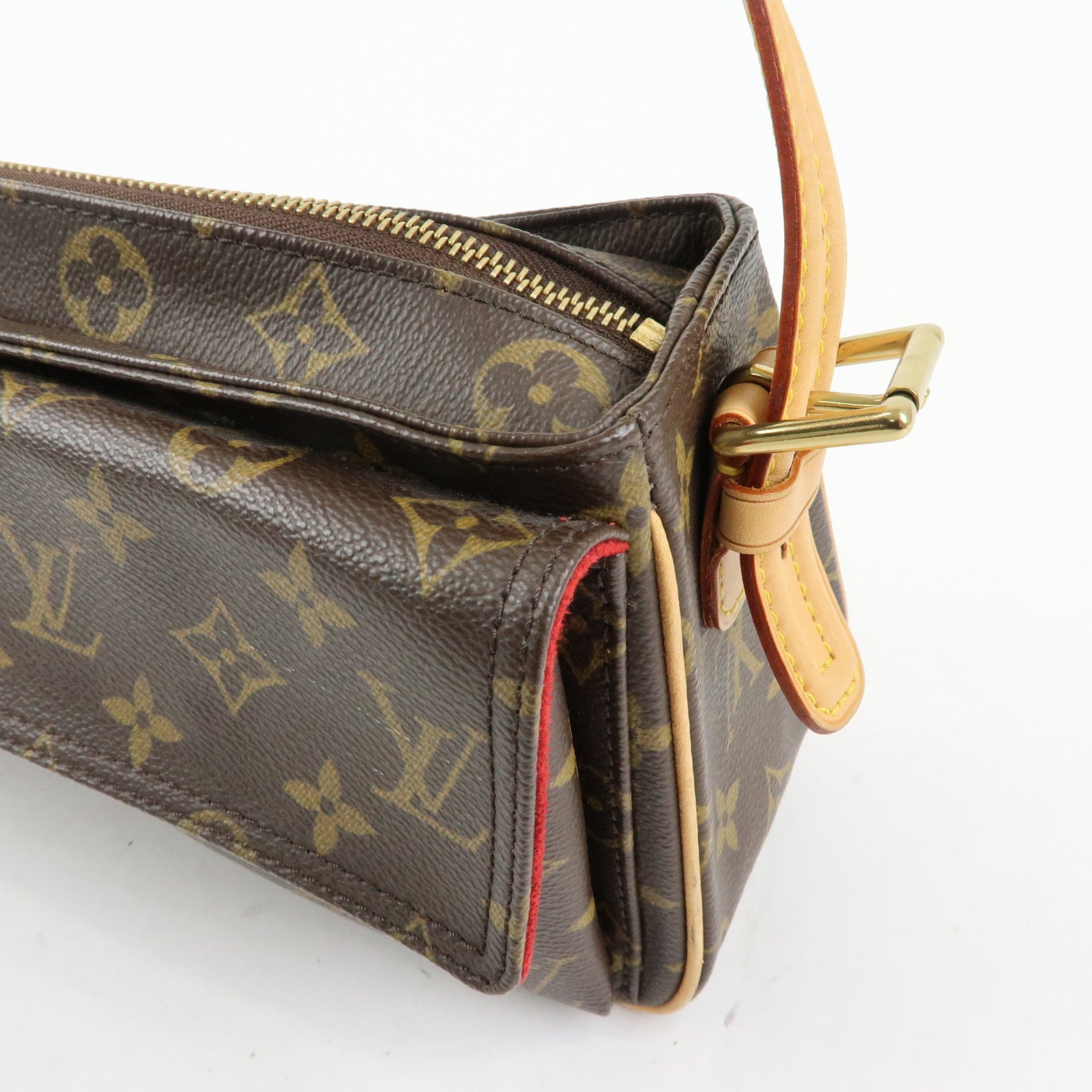 Louis Vuitton Monogram Vivacite Shoulder Bag Hand Bag Brown M51164