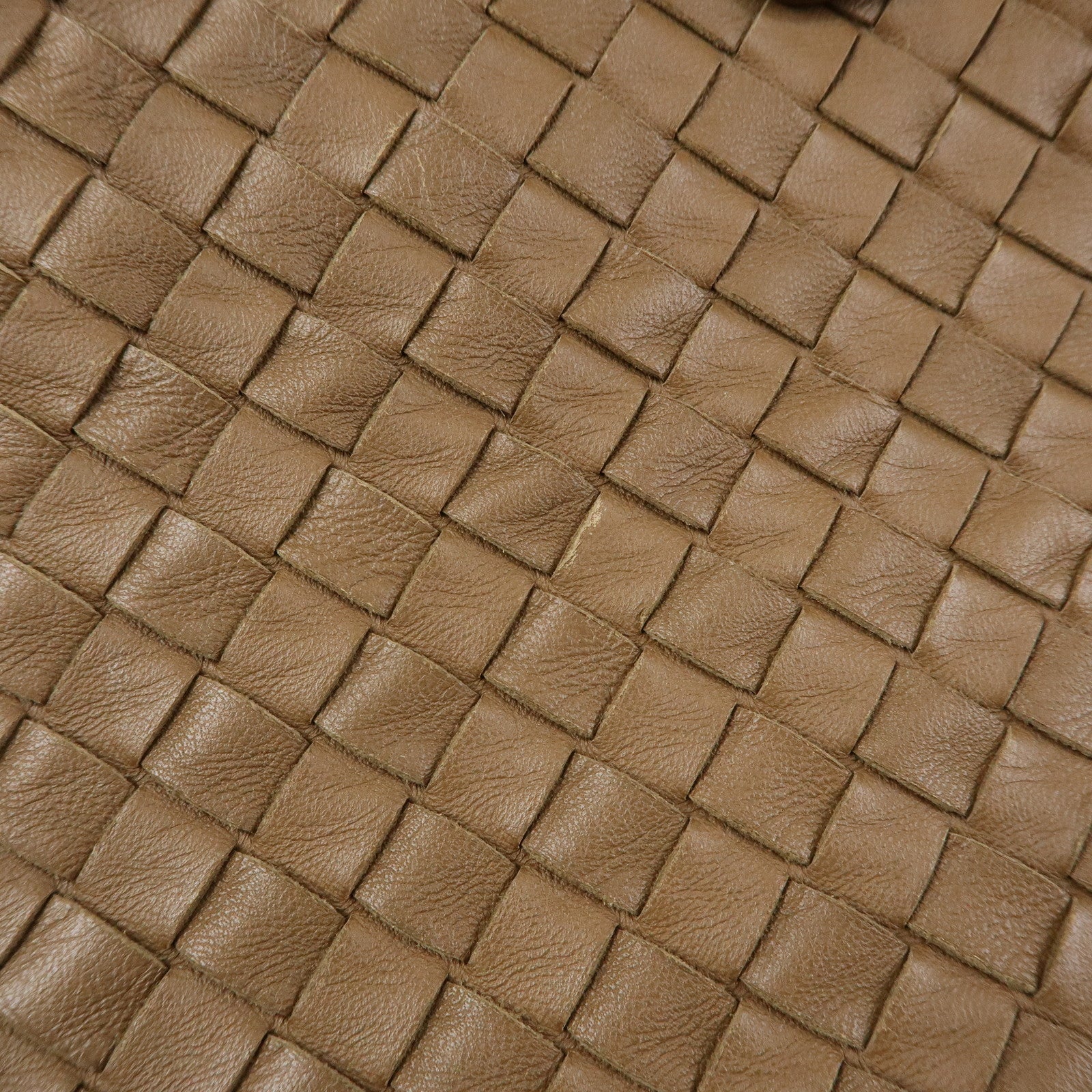 BOTTEGA VENETA Cesta Intrecciato Leather Shoulder Tote Bag Brown