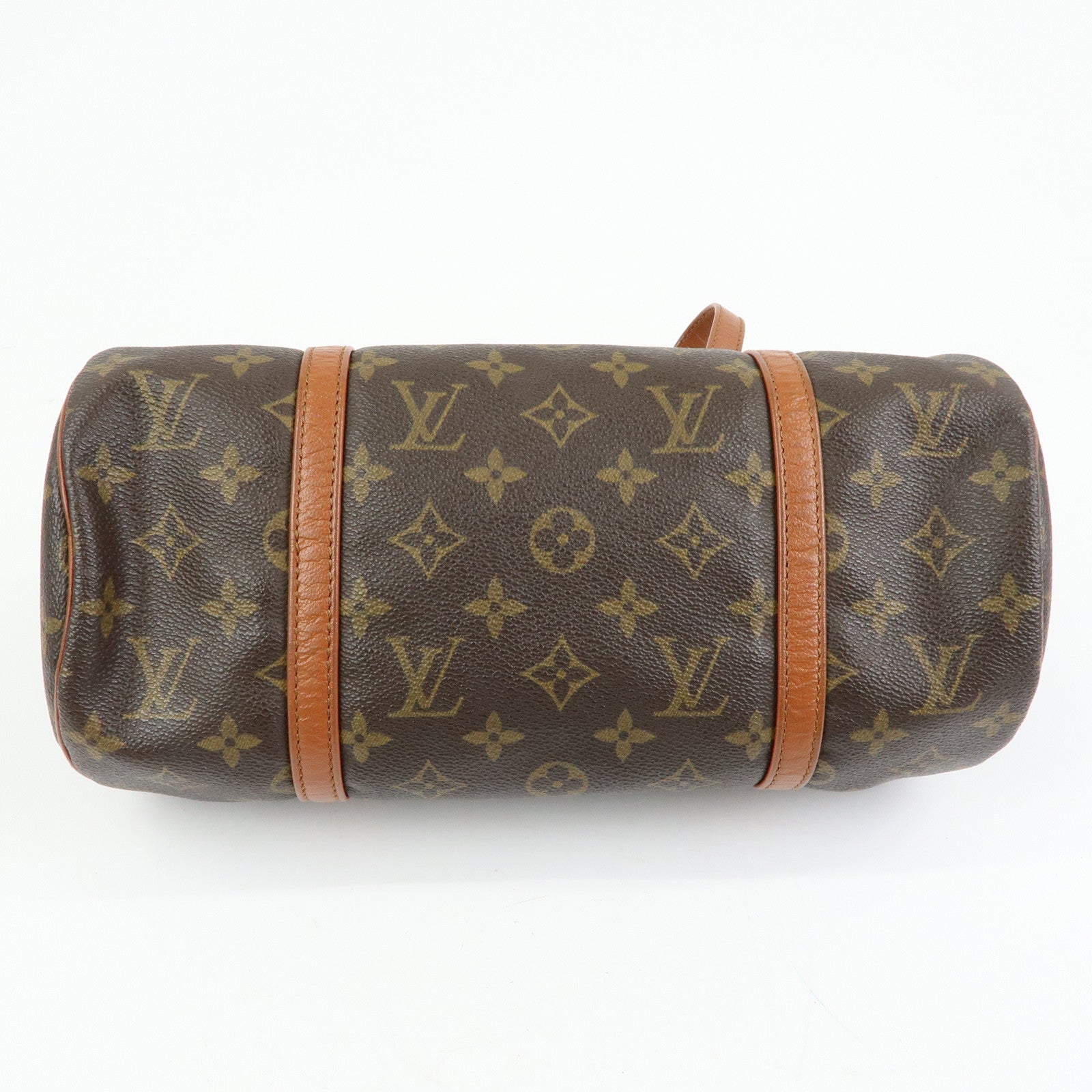 Louis Vuitton Monogram Papillon 30 Hand Bag Brown M51365