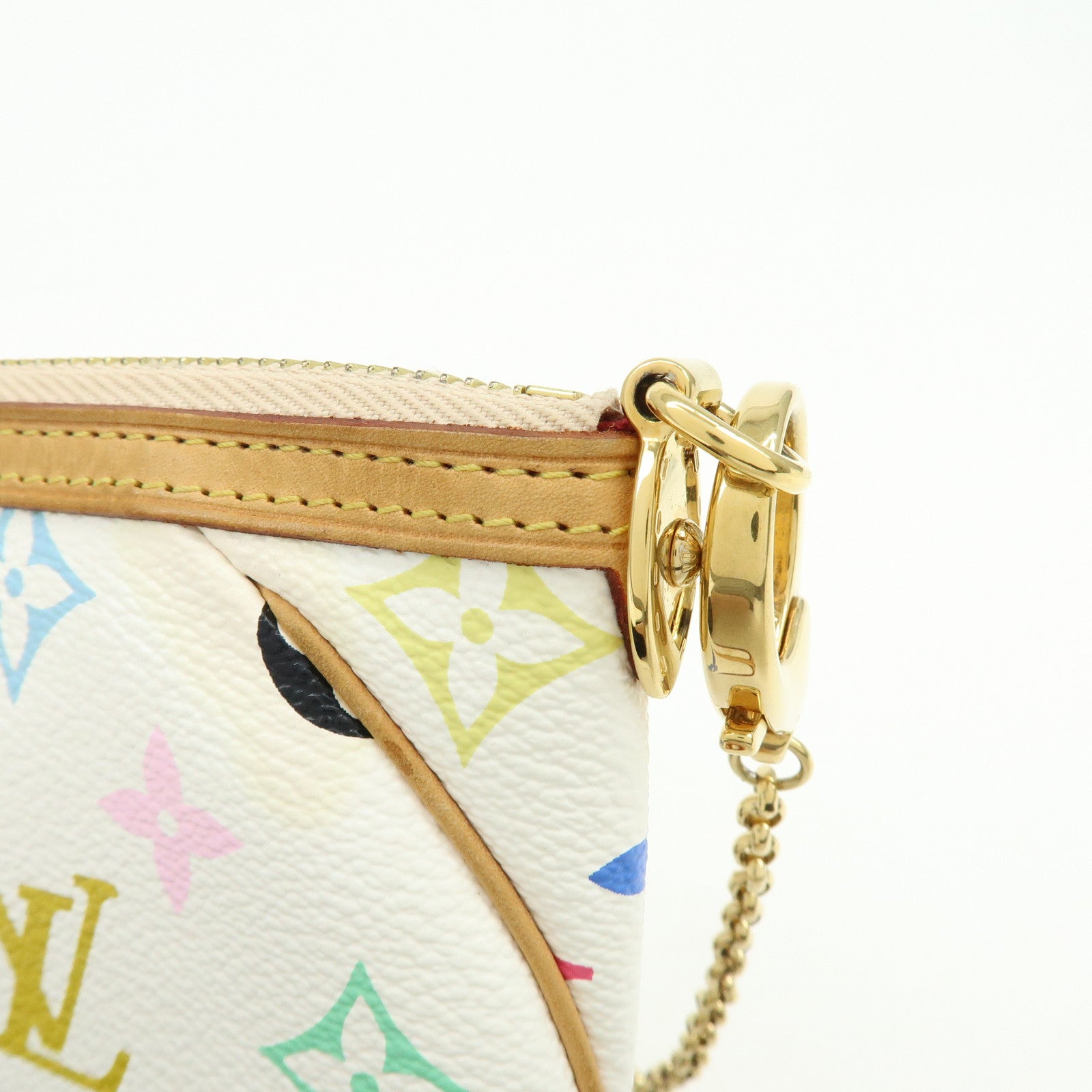 Louis Vuitton Monogram Multicolor Pochette Milla MM Blanc M60096